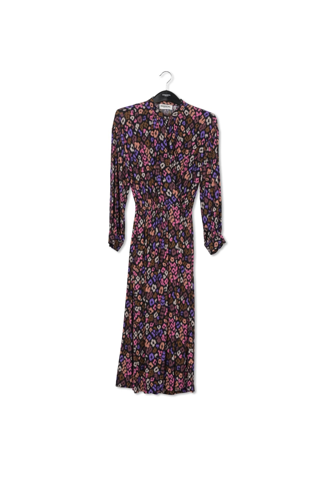 Multicolor leopard print midi-length dress RE—SSENTIEL | Essentiel second hand