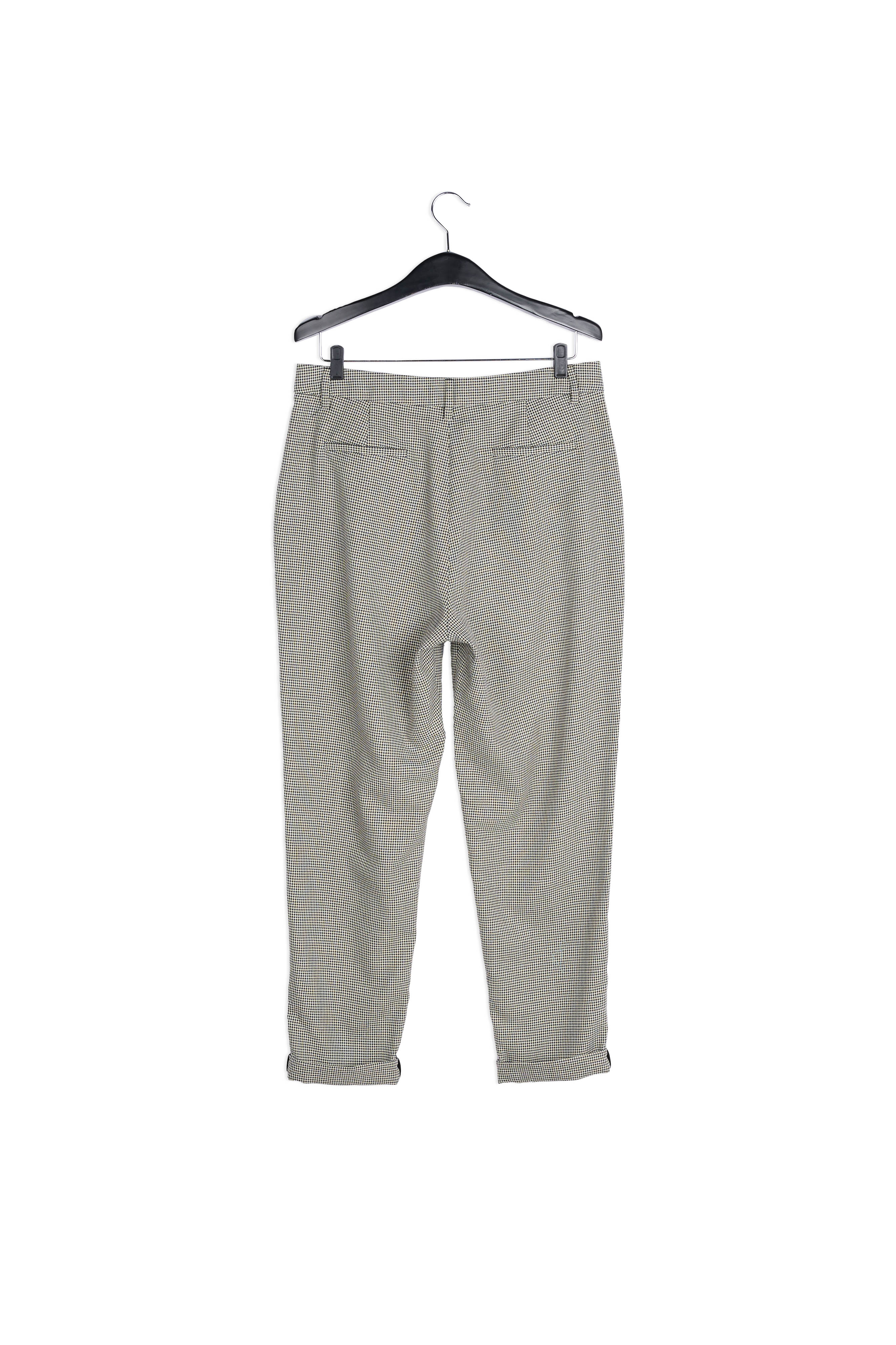 Loose-fit houndstooth high-waist pants RE—SSENTIEL | Essentiel second hand
