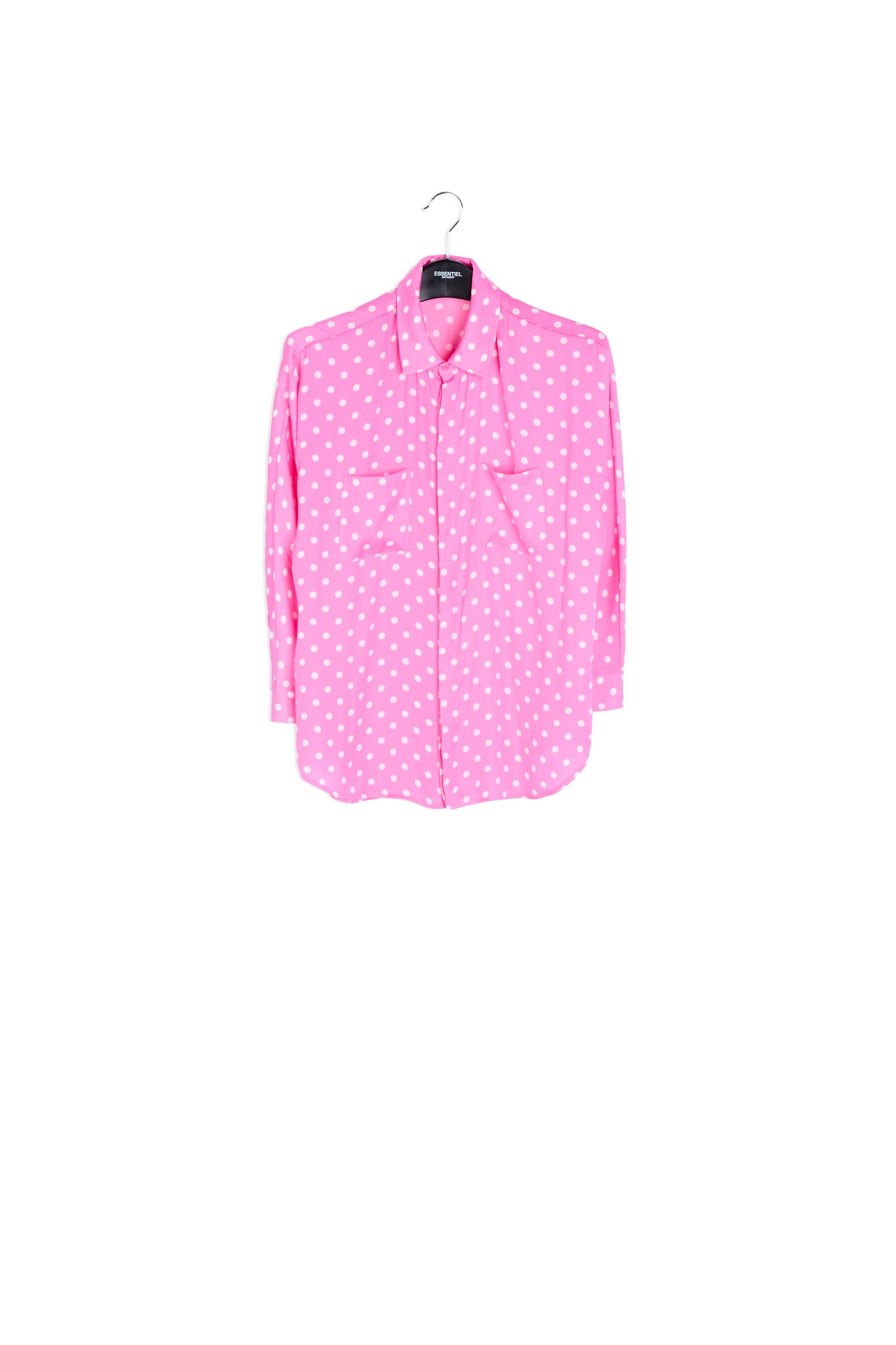 Chemise rose fluo à pois RE—SSENTIEL | Essentiel second hand