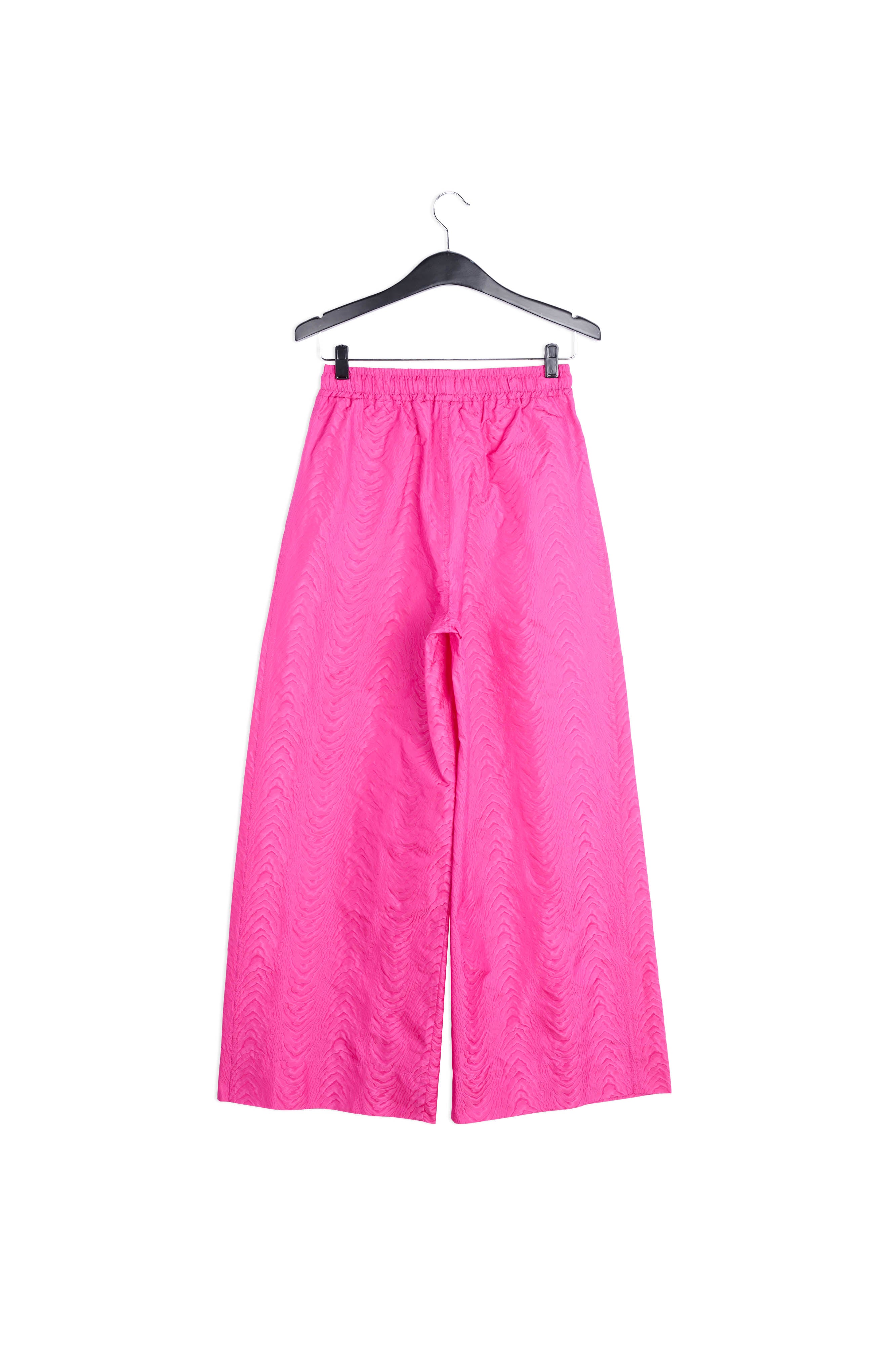 Pink jacquard wide-leg pants RE—SSENTIEL | Essentiel second hand