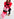 Red, pink and black striped knit sweater Faume - seconde main