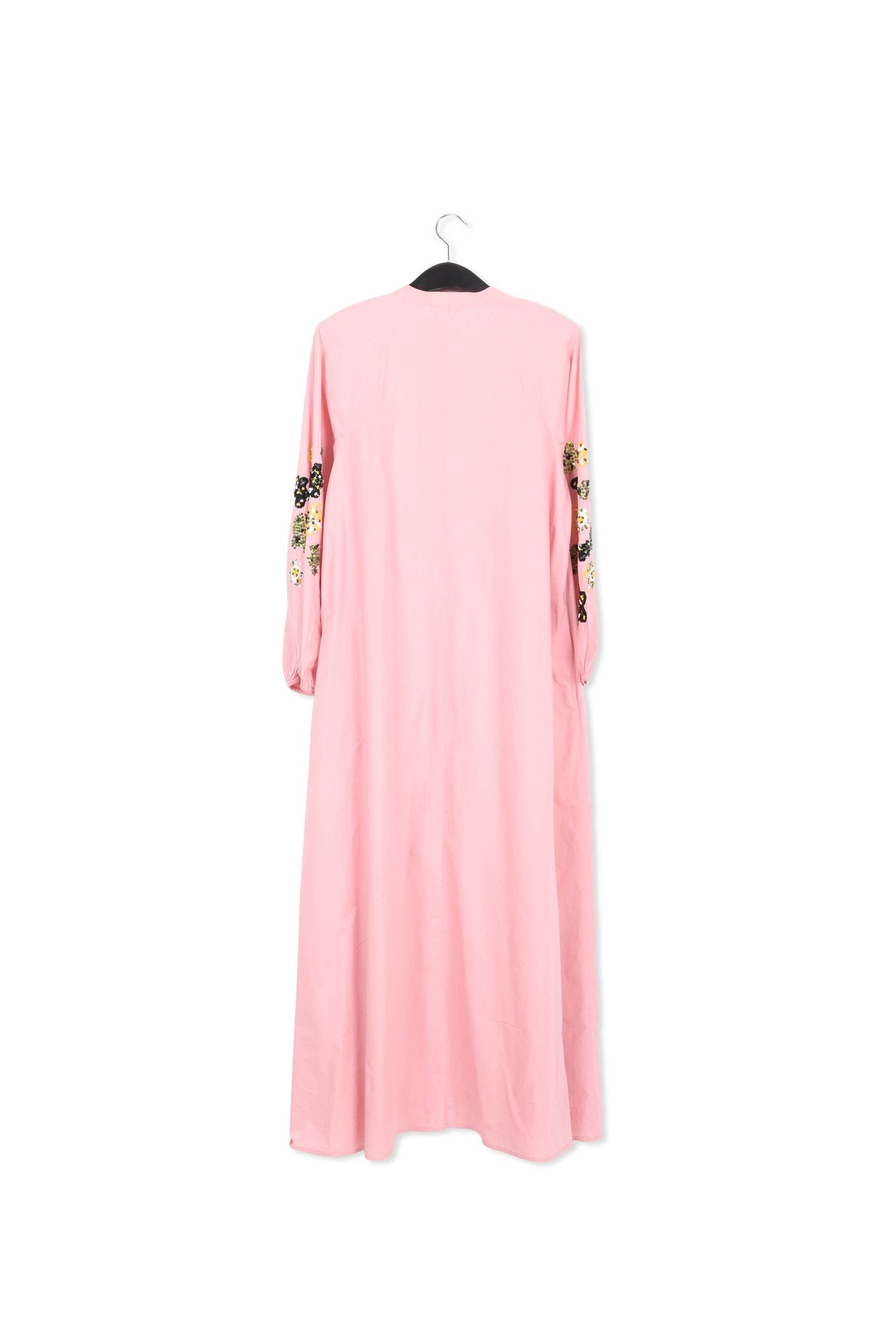 Light pink sequin-embroidered maxi dress RE—SSENTIEL | Essentiel second hand