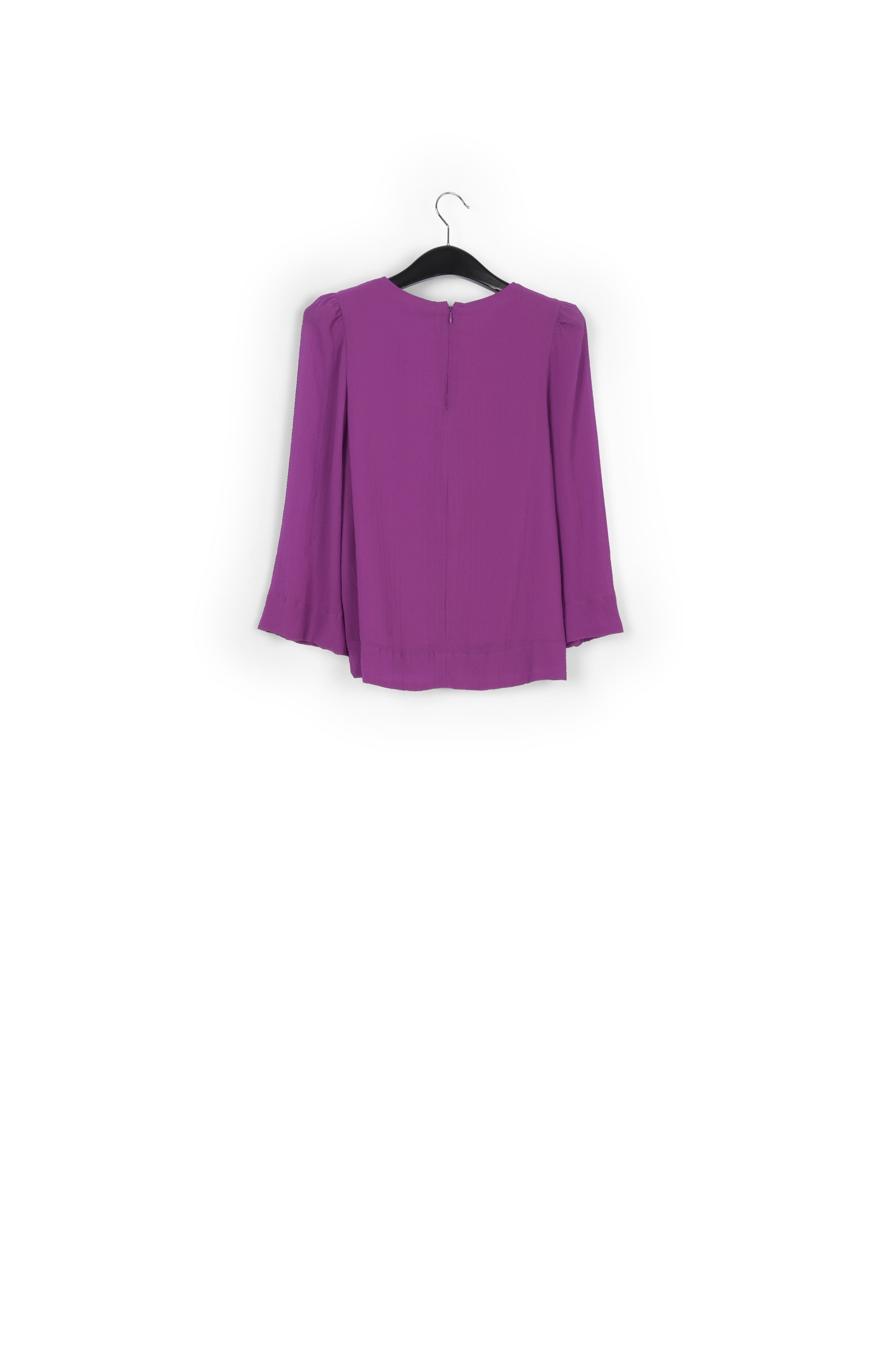Purple top with puffed shoulders RE—SSENTIEL | Essentiel second hand