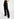 Pantalon droit noir en viscose-satin Faume - seconde main