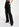 Pantalon droit noir en viscose-satin Faume - seconde main