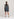 Dark blue floral-print a-line dress Faume - seconde main