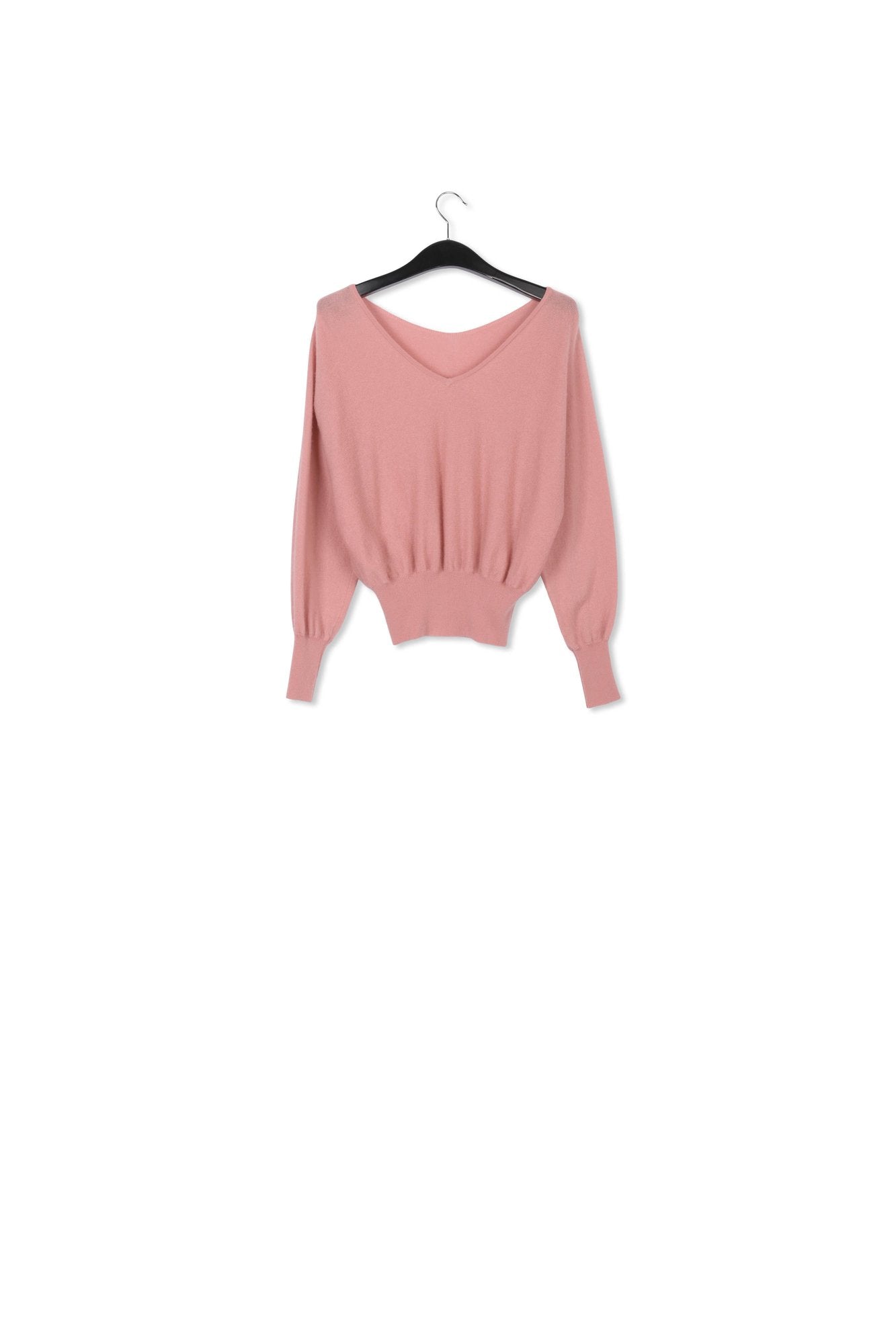 Pull rose clair en mérinos et cachemire RE—SSENTIEL | Essentiel second hand