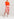 Off-white and red tie-dyed silk midi skirt Faume - seconde main