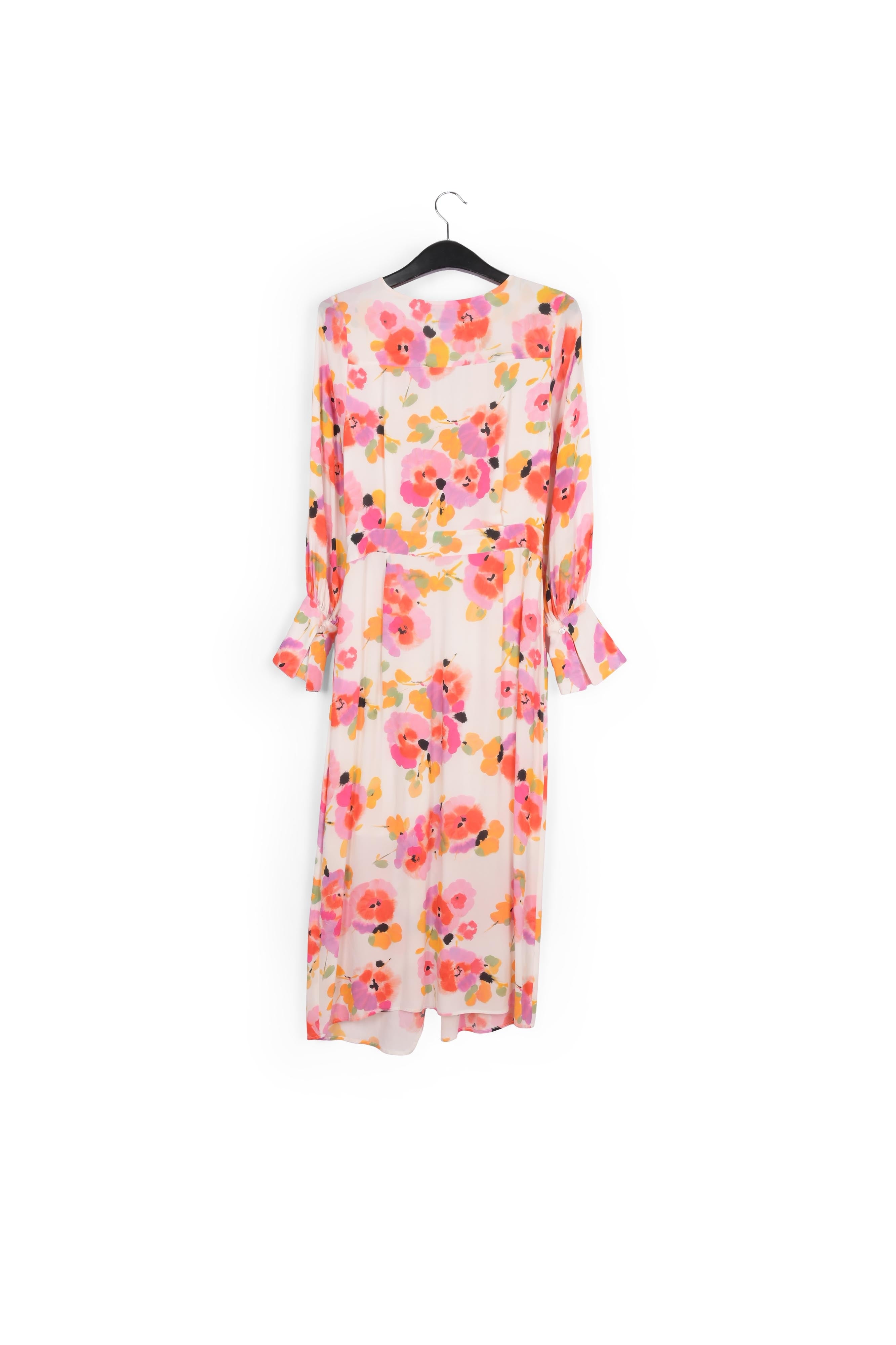 Robe midi blanc cassé à imprimé floral RE—SSENTIEL | Essentiel second hand
