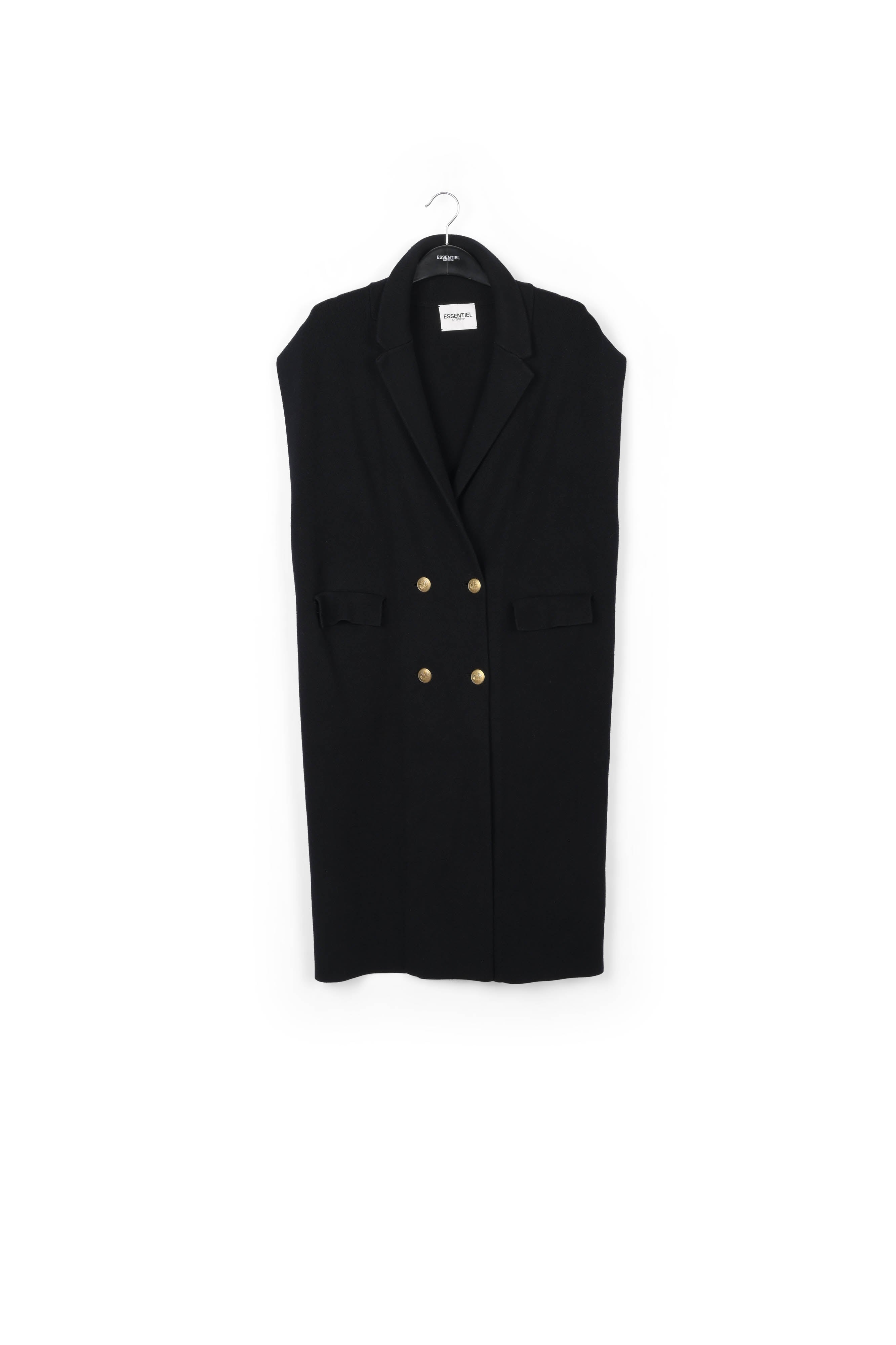 Cardigan noir sans manches RE—SSENTIEL | Essentiel second hand