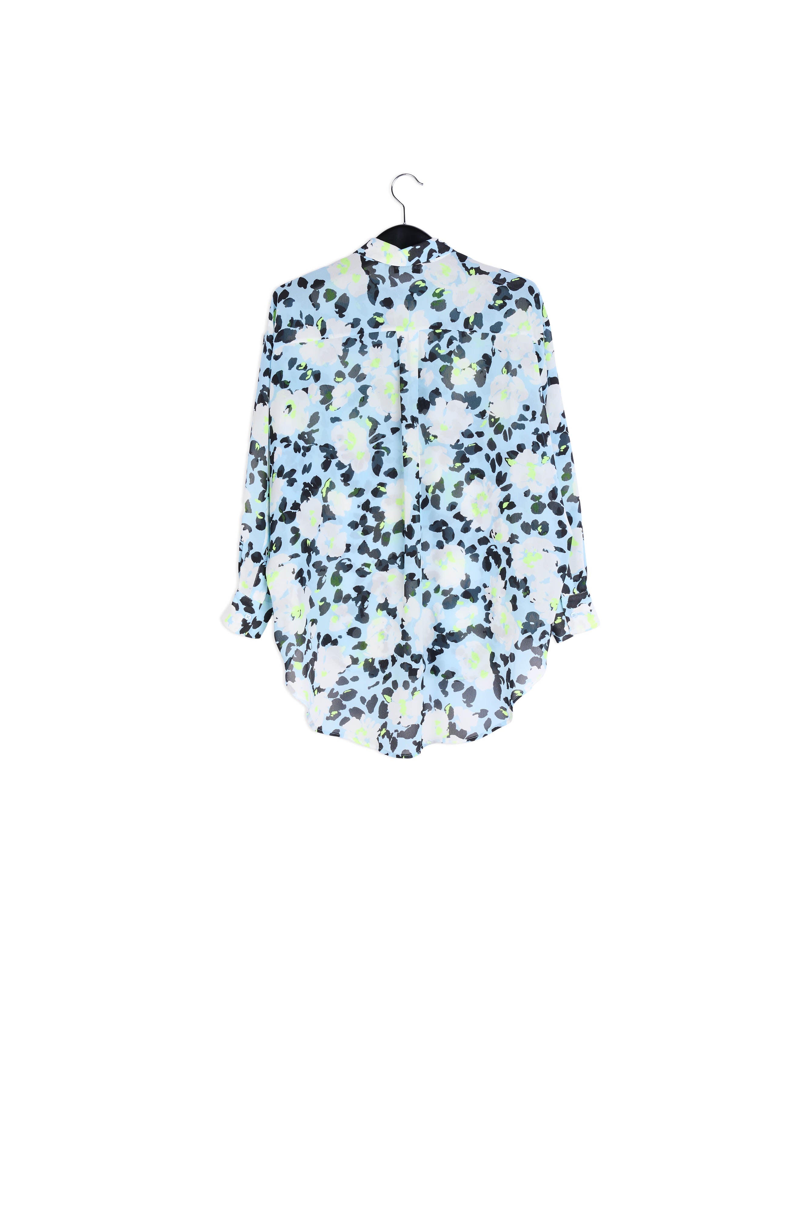 Light blue floral-print shirt RE—SSENTIEL | Essentiel second hand