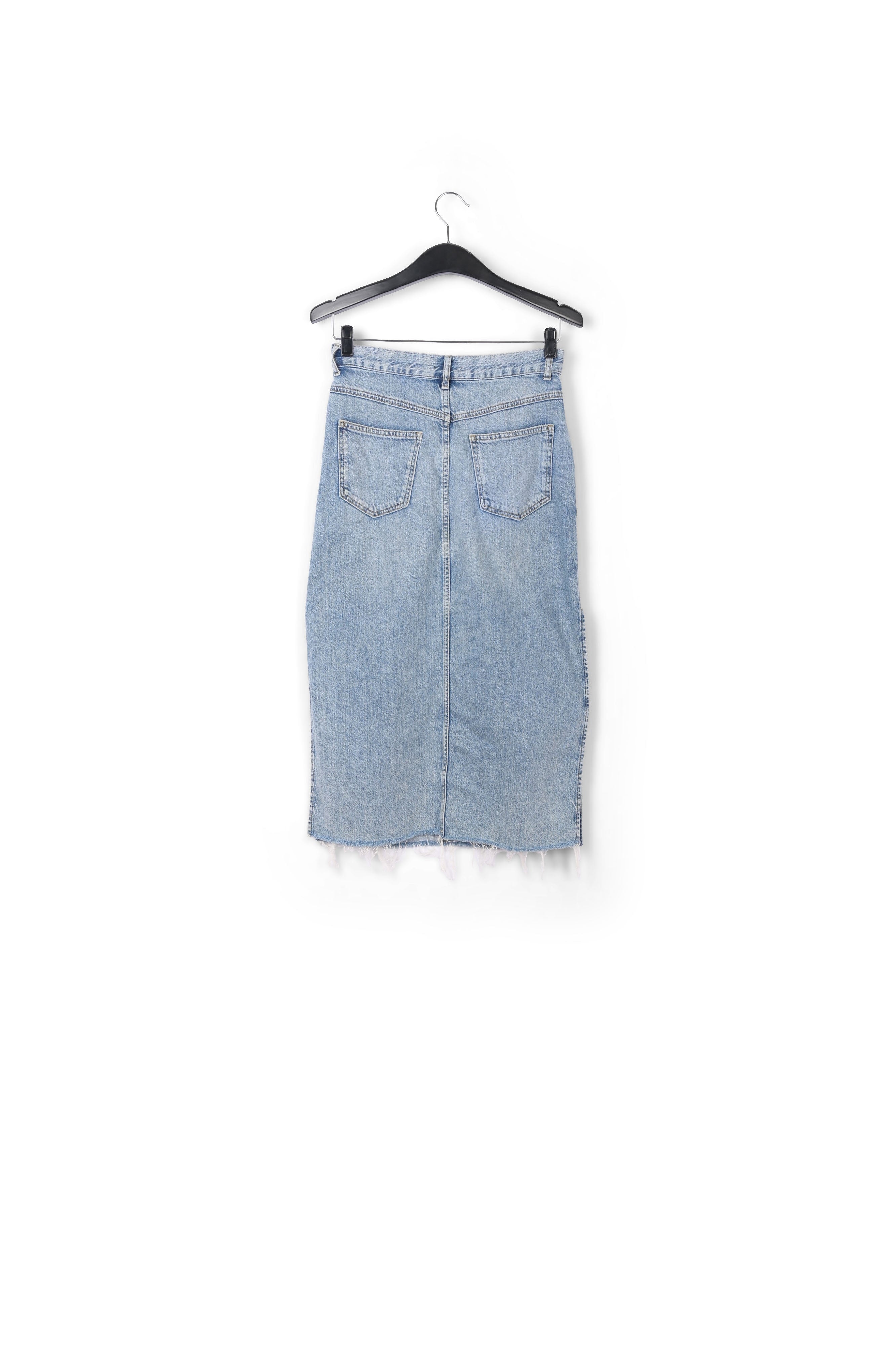 Dark blue denim pencil skirt RE—SSENTIEL | Essentiel second hand