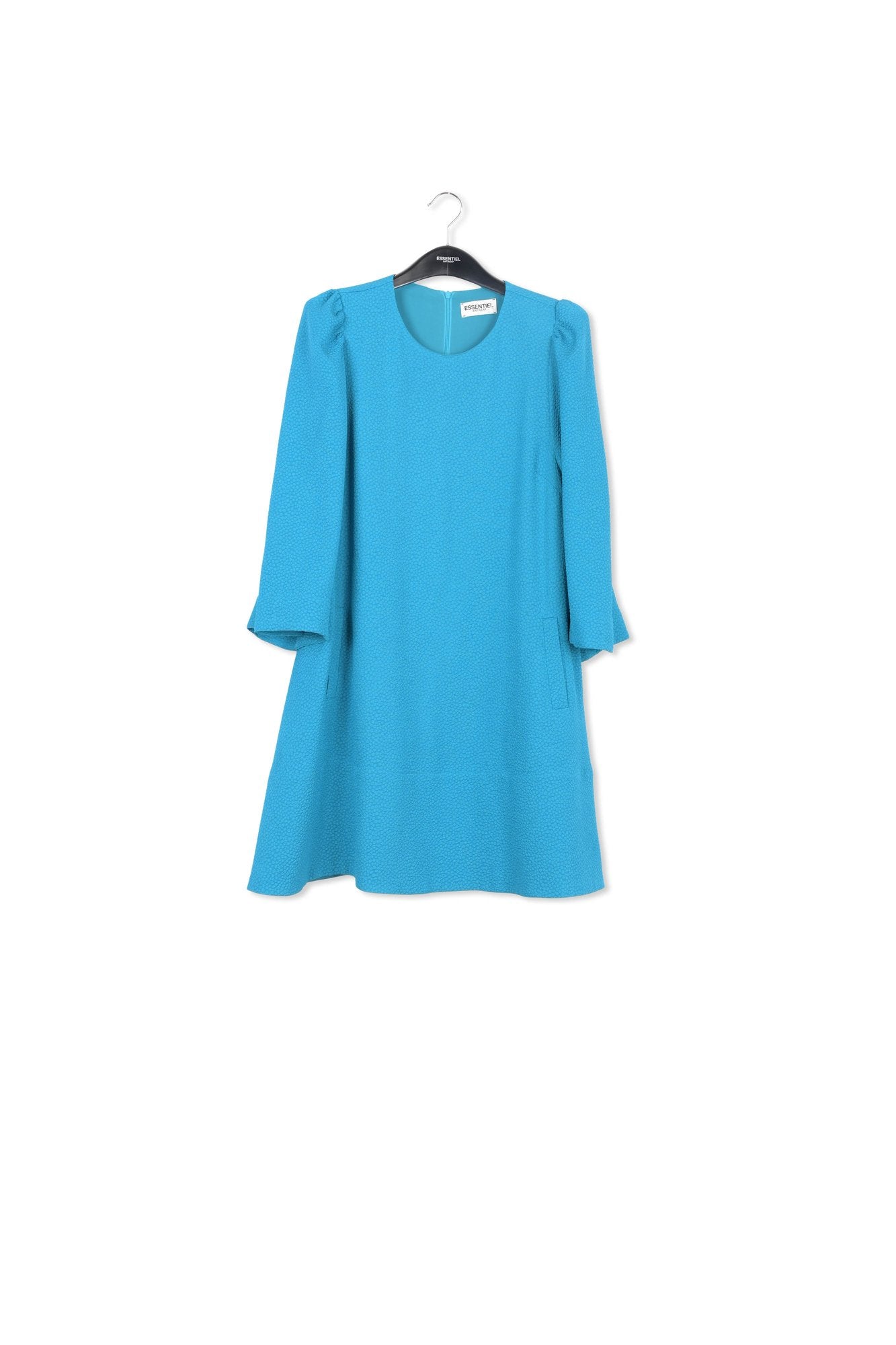 Mini-robe bleue à manches trompettes RE—SSENTIEL | Essentiel second hand