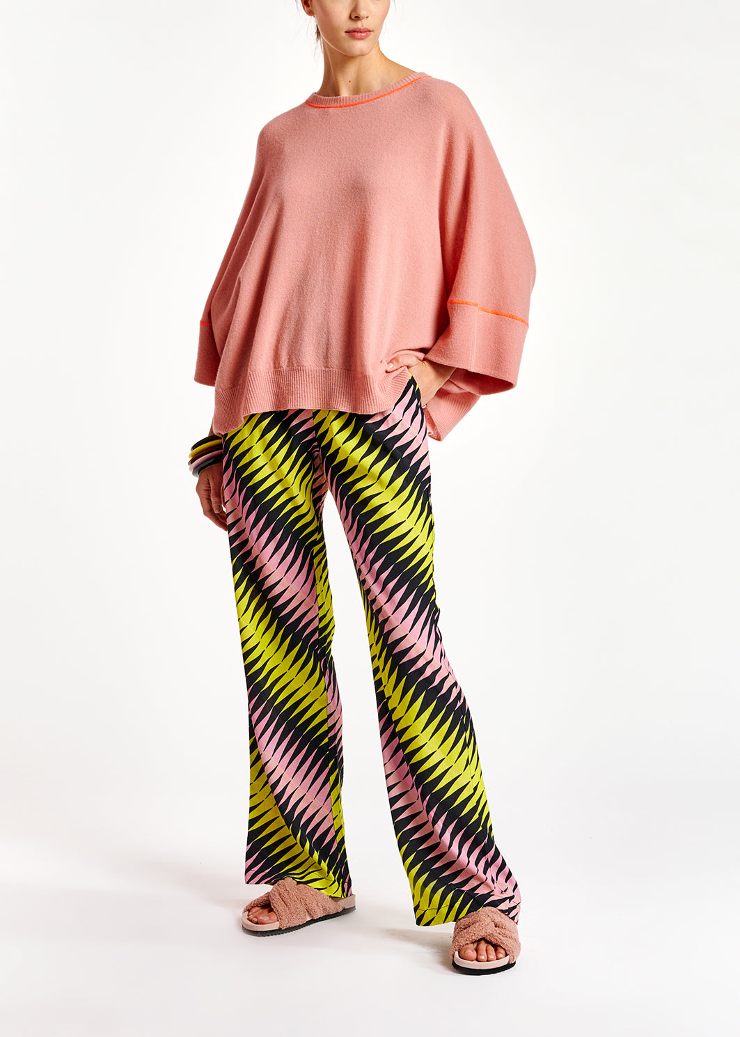 Pink merino wool and cashmere sweater RE—SSENTIEL | Essentiel second hand