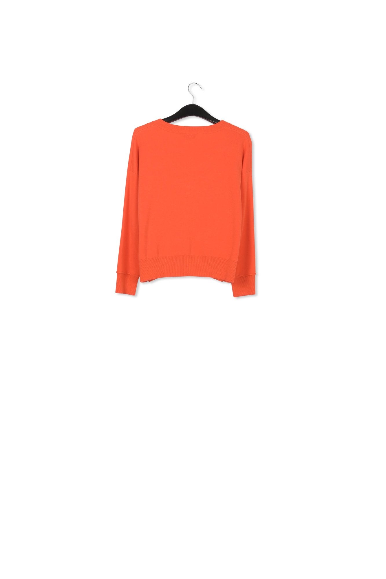 Pull carré orange à encolure en v RE—SSENTIEL | Essentiel second hand