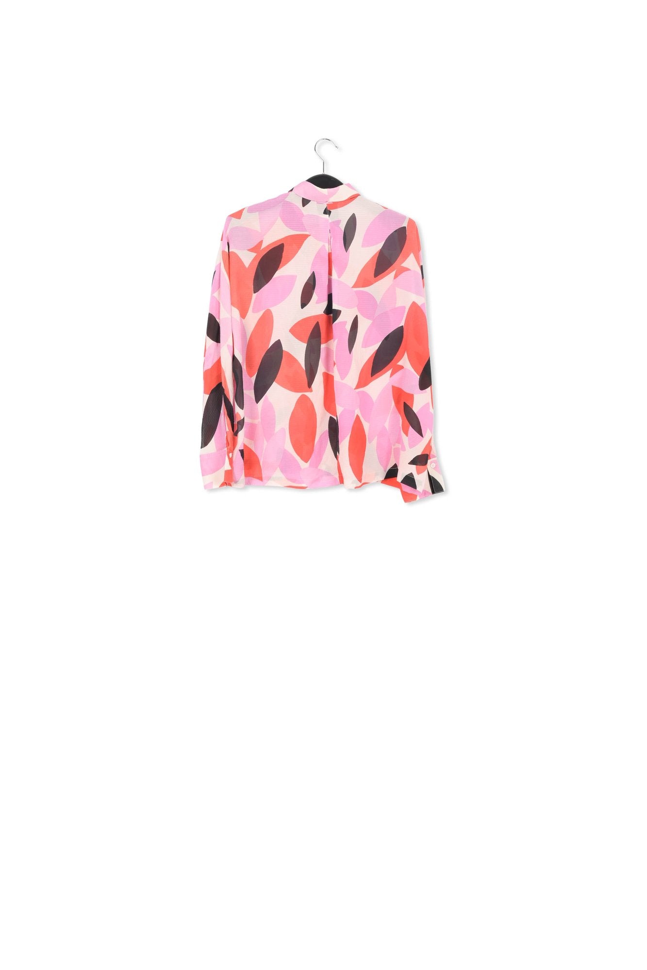 Chemise blanc cassé, rouge et rose à  imprimé abstrait RE—SSENTIEL | Essentiel second hand