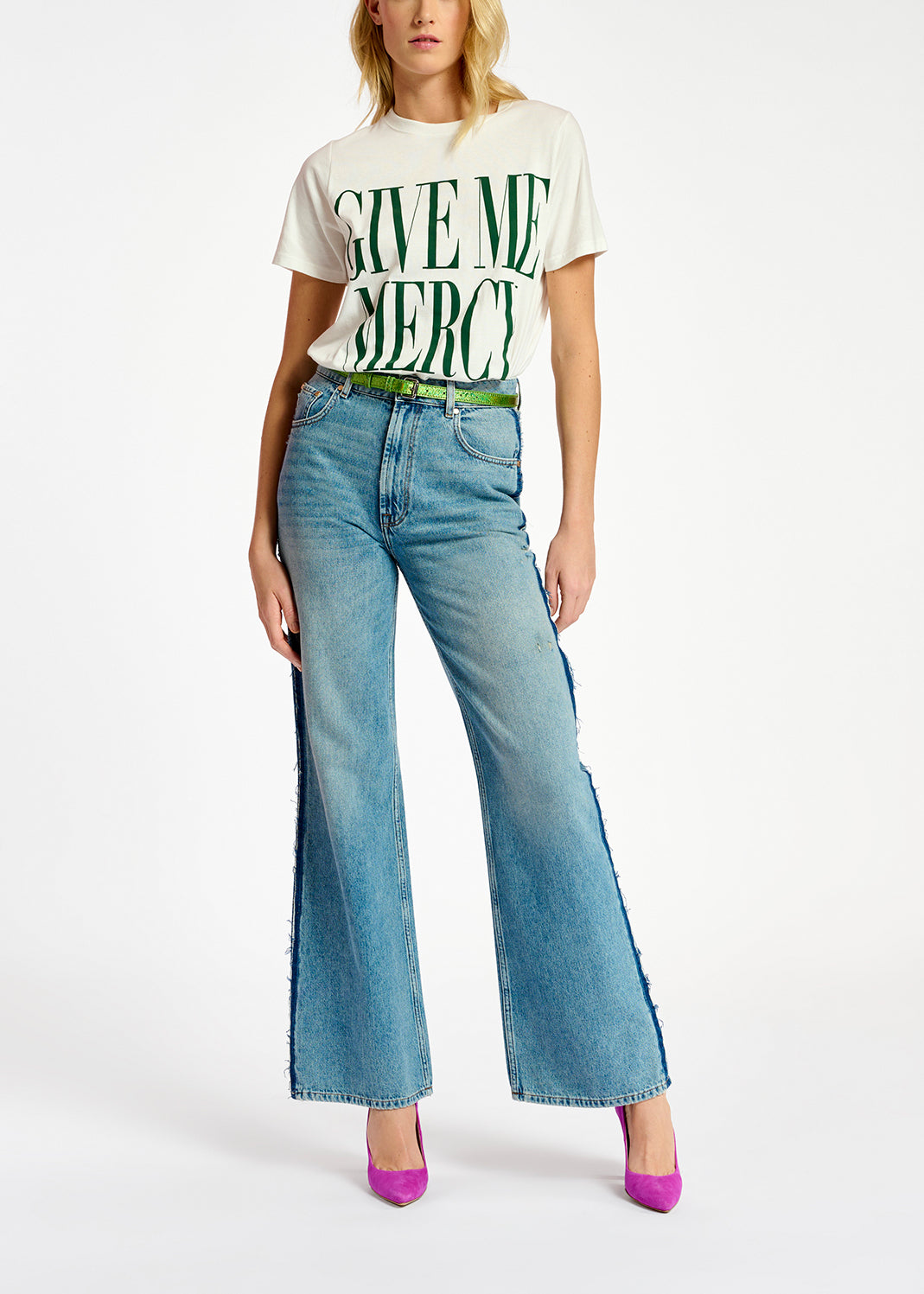 Jean bleu aux jambes larges RE—SSENTIEL | Essentiel second hand