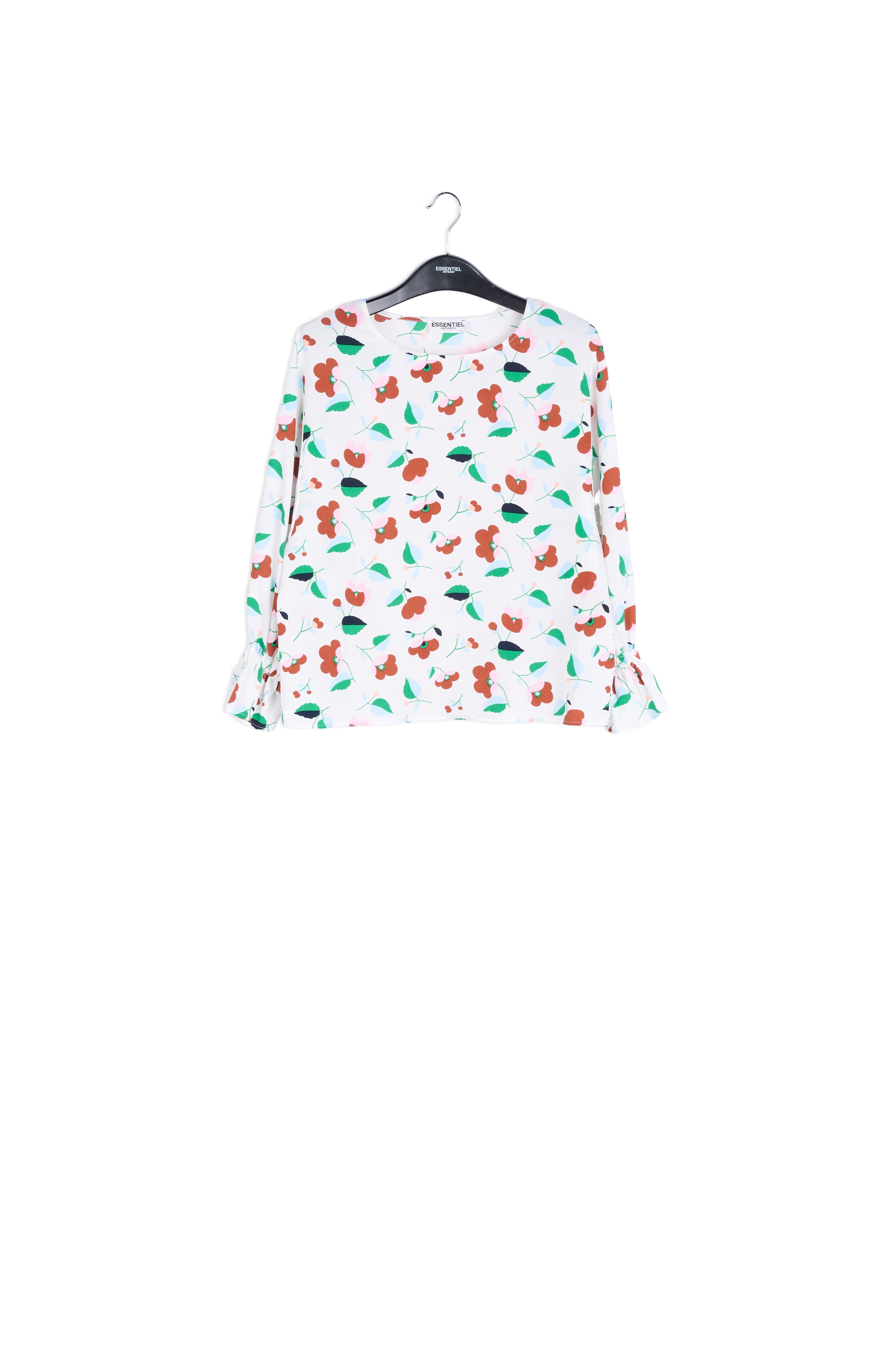 Off-white floral bouse RE—SSENTIEL | Essentiel second hand