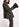 Khaki double-breasted check blazer Faume - seconde main
