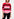 Red, pink and black striped knit sweater Faume - seconde main