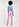 Pantalon fuselé rose à taille haute Faume - seconde main
