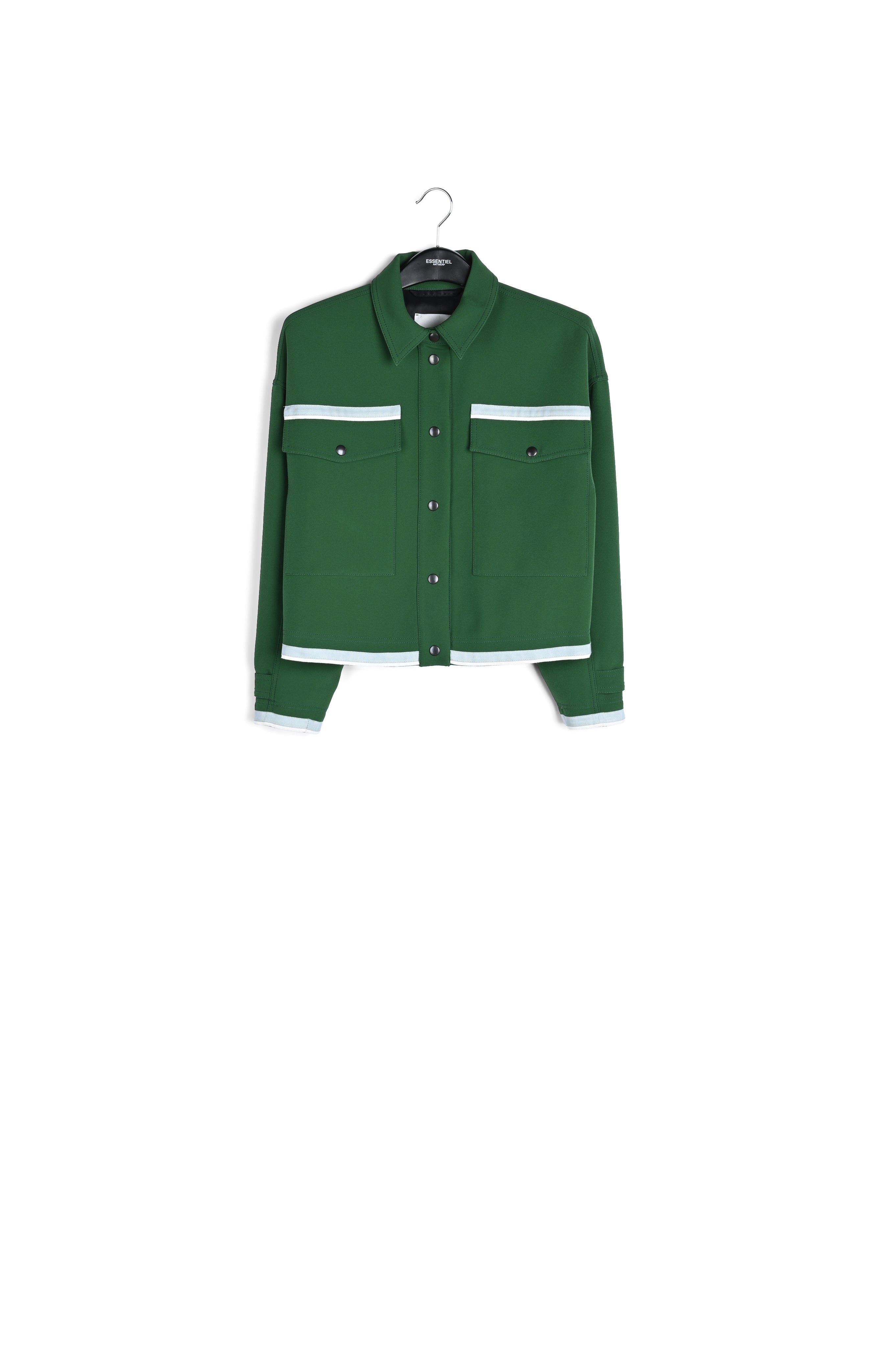 Dark green utility-inspired jacket RE—SSENTIEL | Essentiel second hand