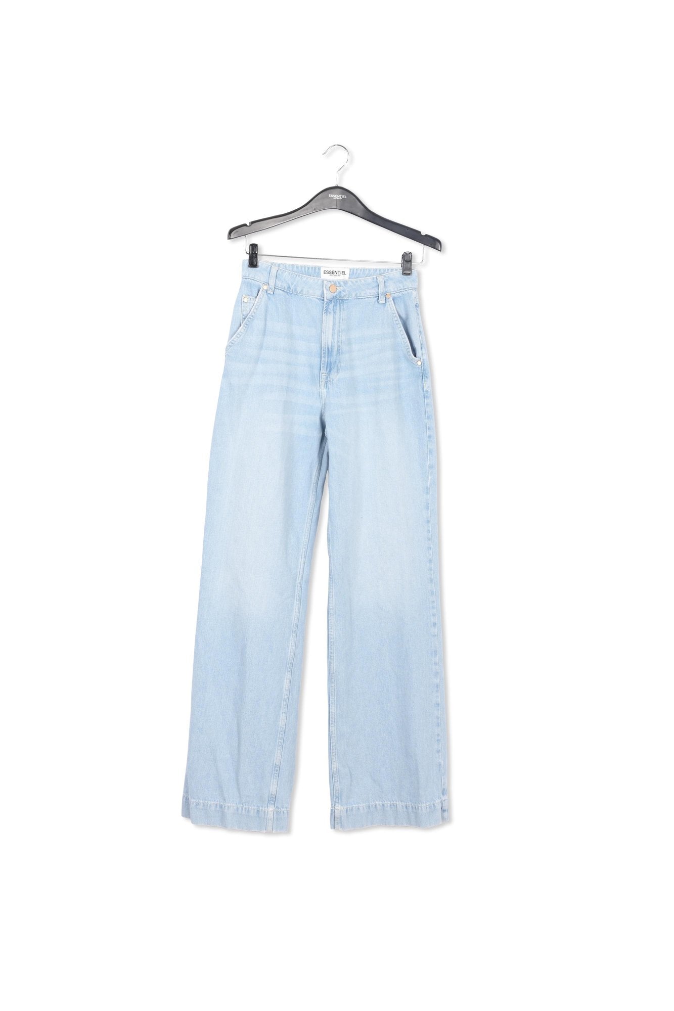 Light blue denim wide-leg jeans RE—SSENTIEL | Essentiel second hand