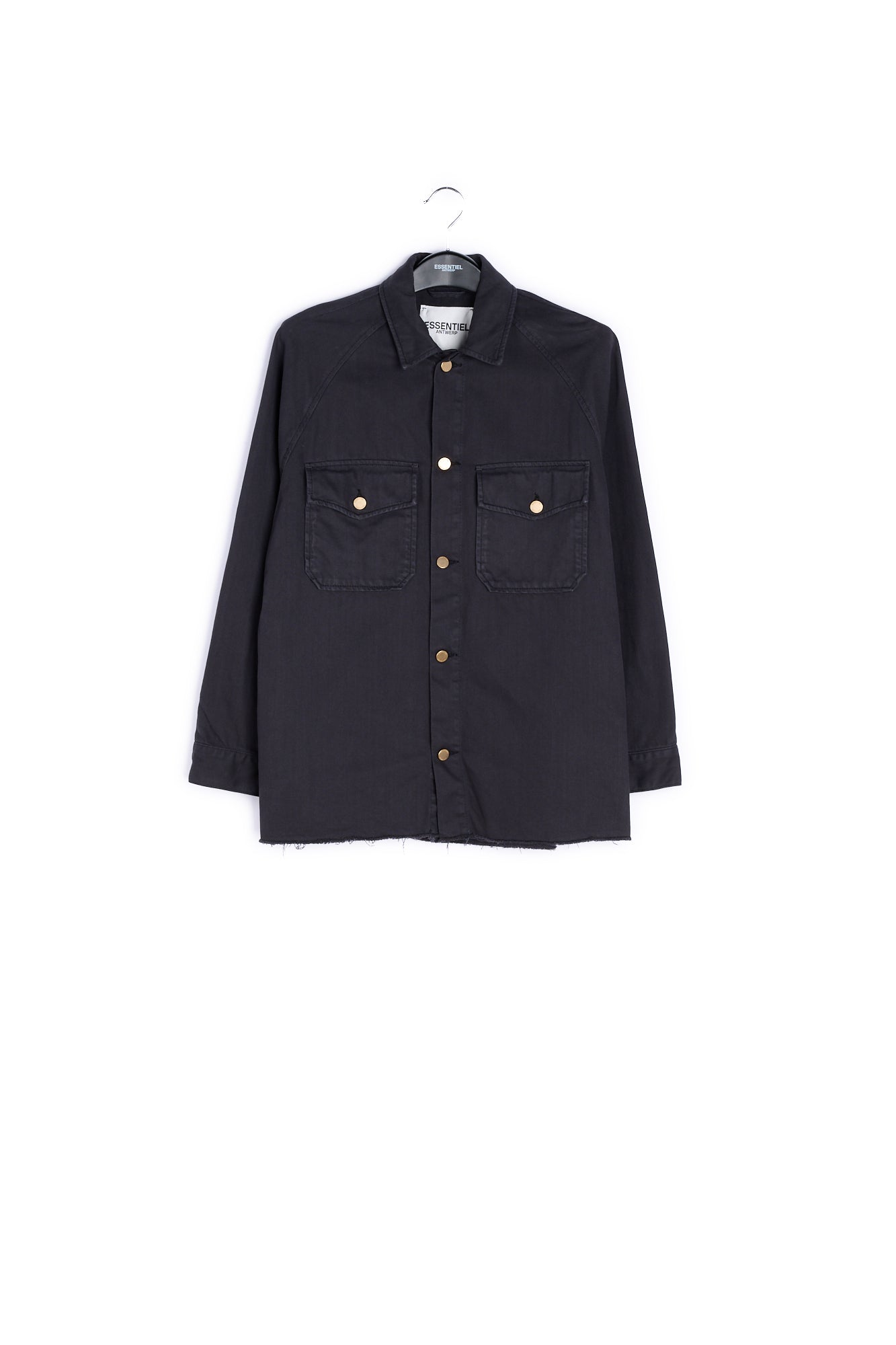 Black denim overshirt RE—SSENTIEL | Essentiel second hand
