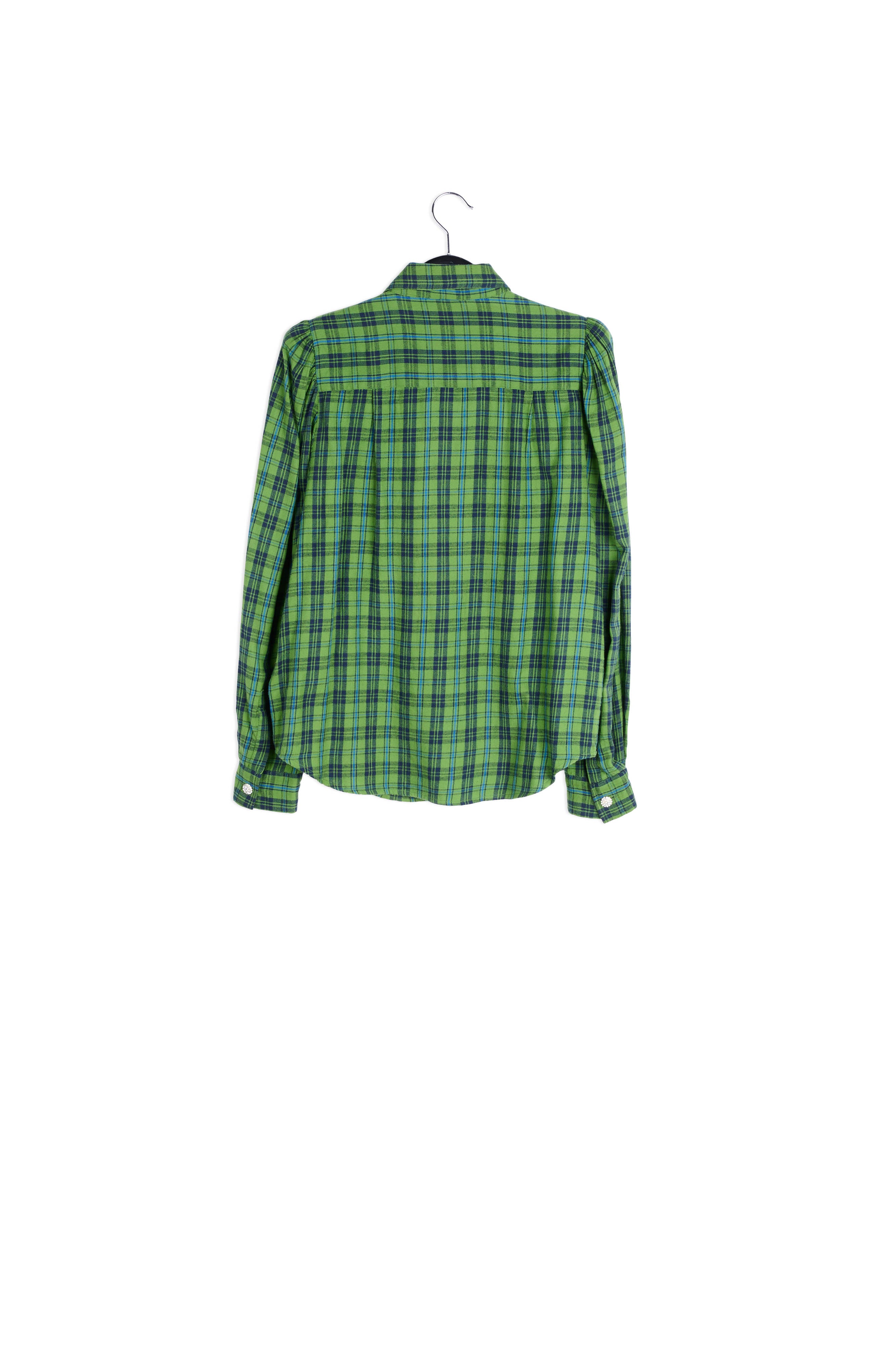 Green, blue and black flannel shirt RE—SSENTIEL | Essentiel second hand