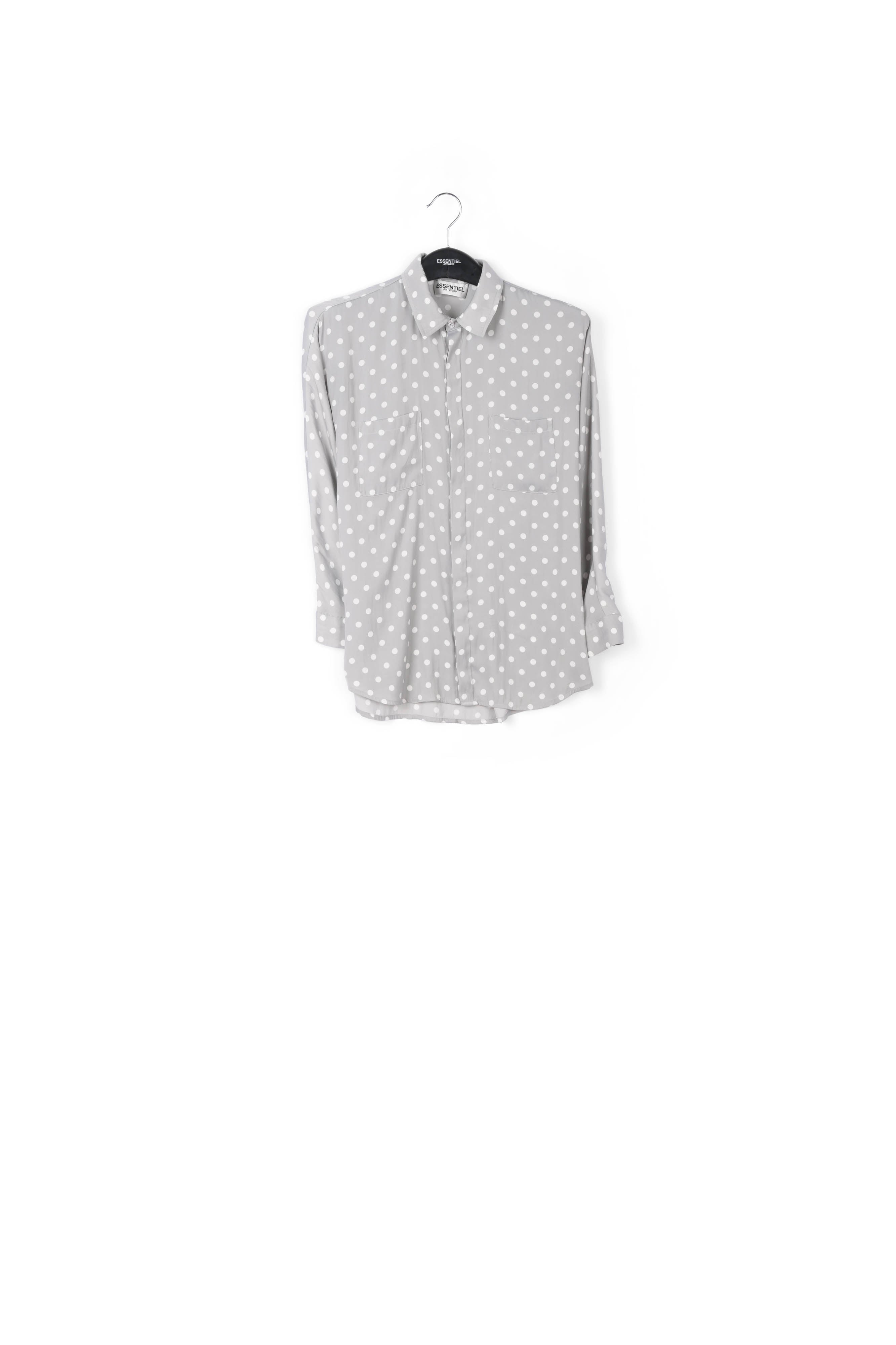 Grey polka dot shirt RE—SSENTIEL | Essentiel second hand
