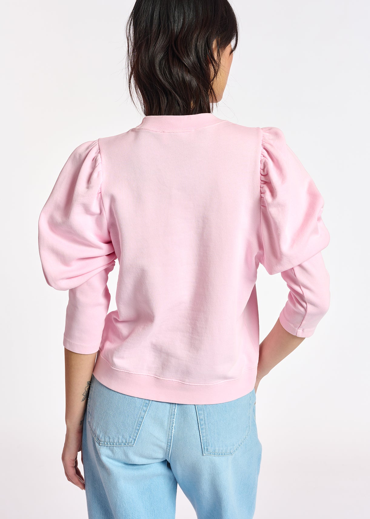 Rode sweater in biokatoenen jersey RE—SSENTIEL | Essentiel second hand
