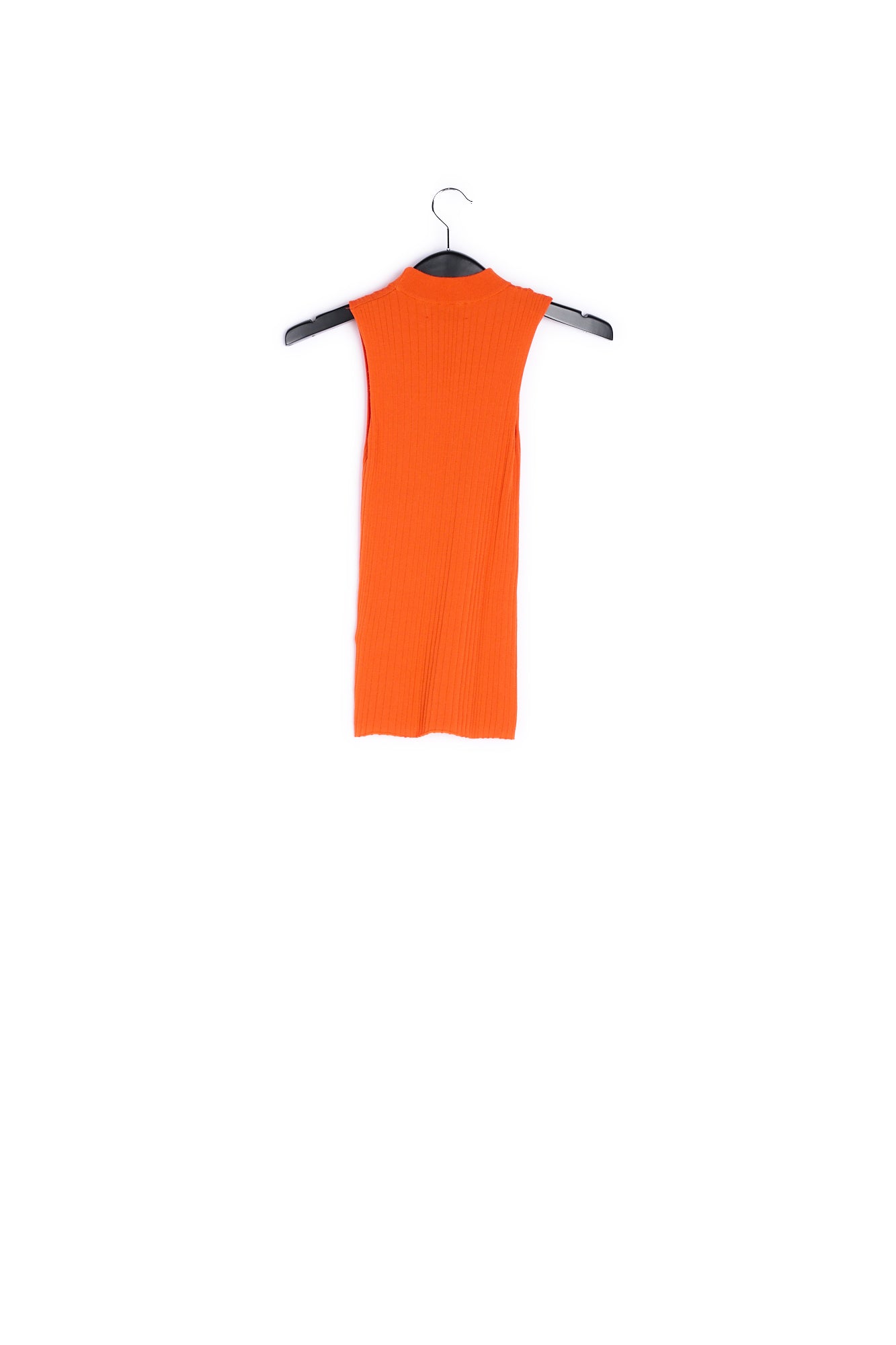Orange ribbed-knit top RE—SSENTIEL | Essentiel second hand