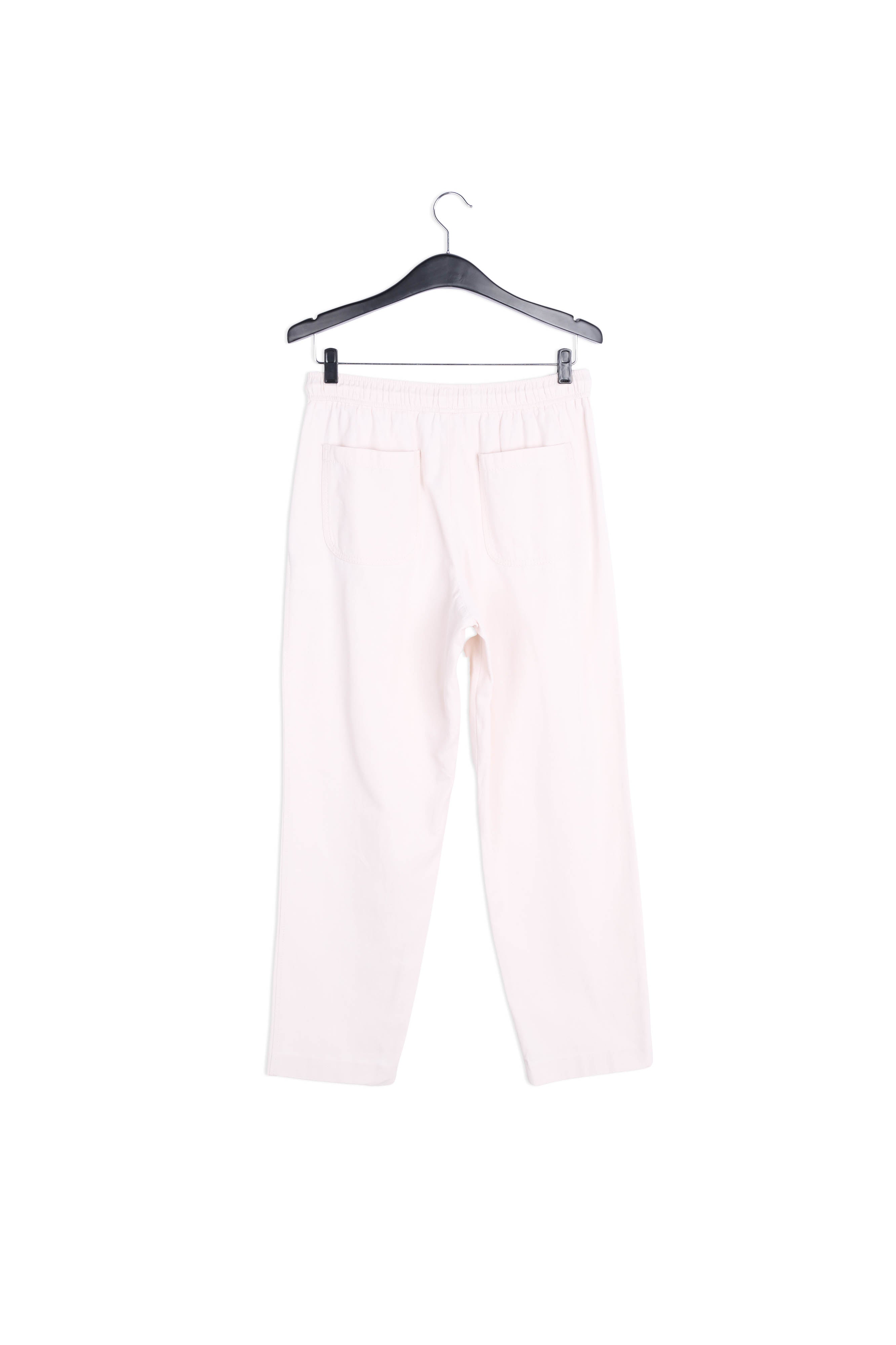 Pantalon fuselé en coton blanc cassé RE—SSENTIEL | Essentiel second hand