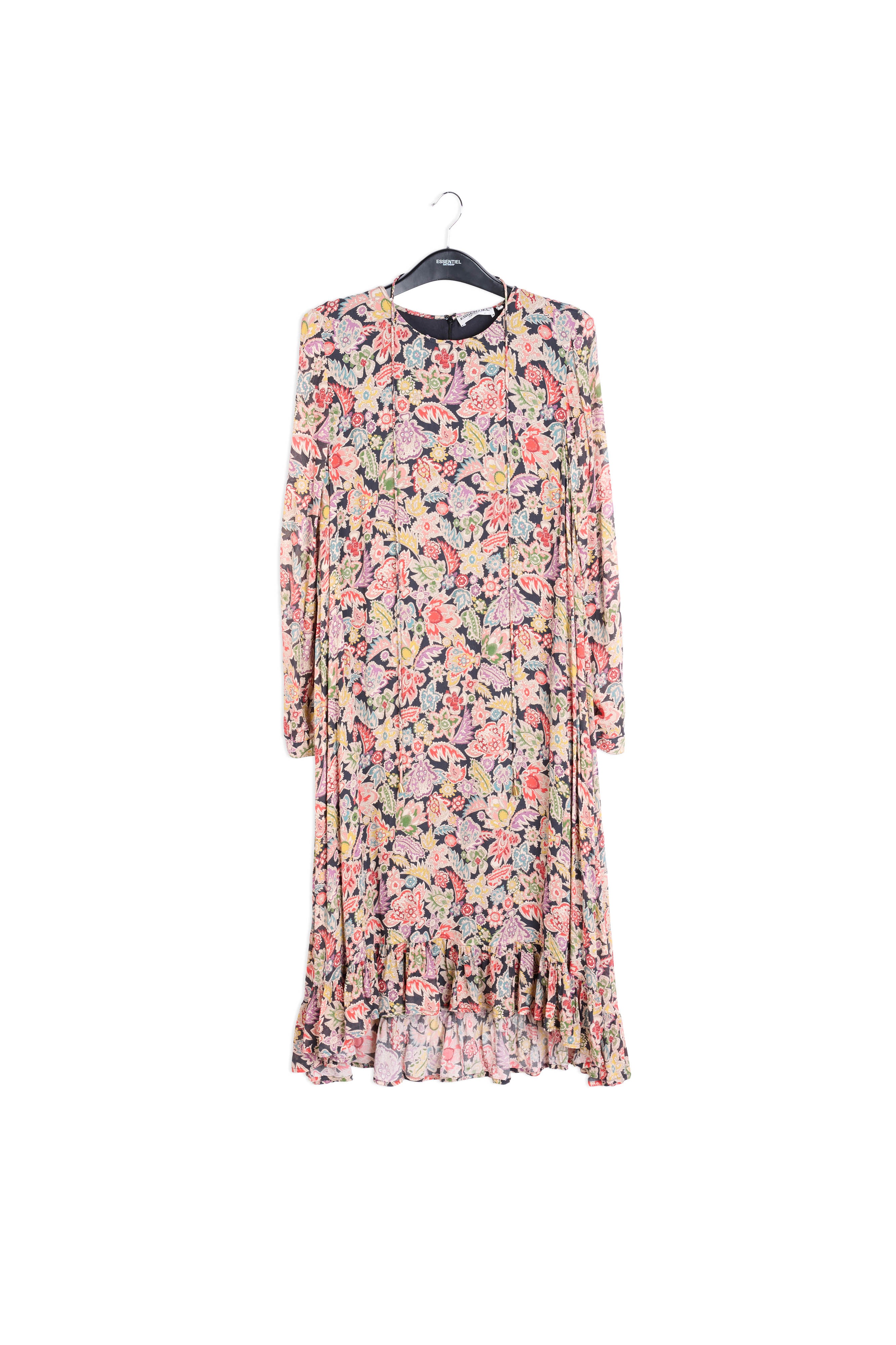 Green A-line midi dress RE—SSENTIEL | Essentiel second hand