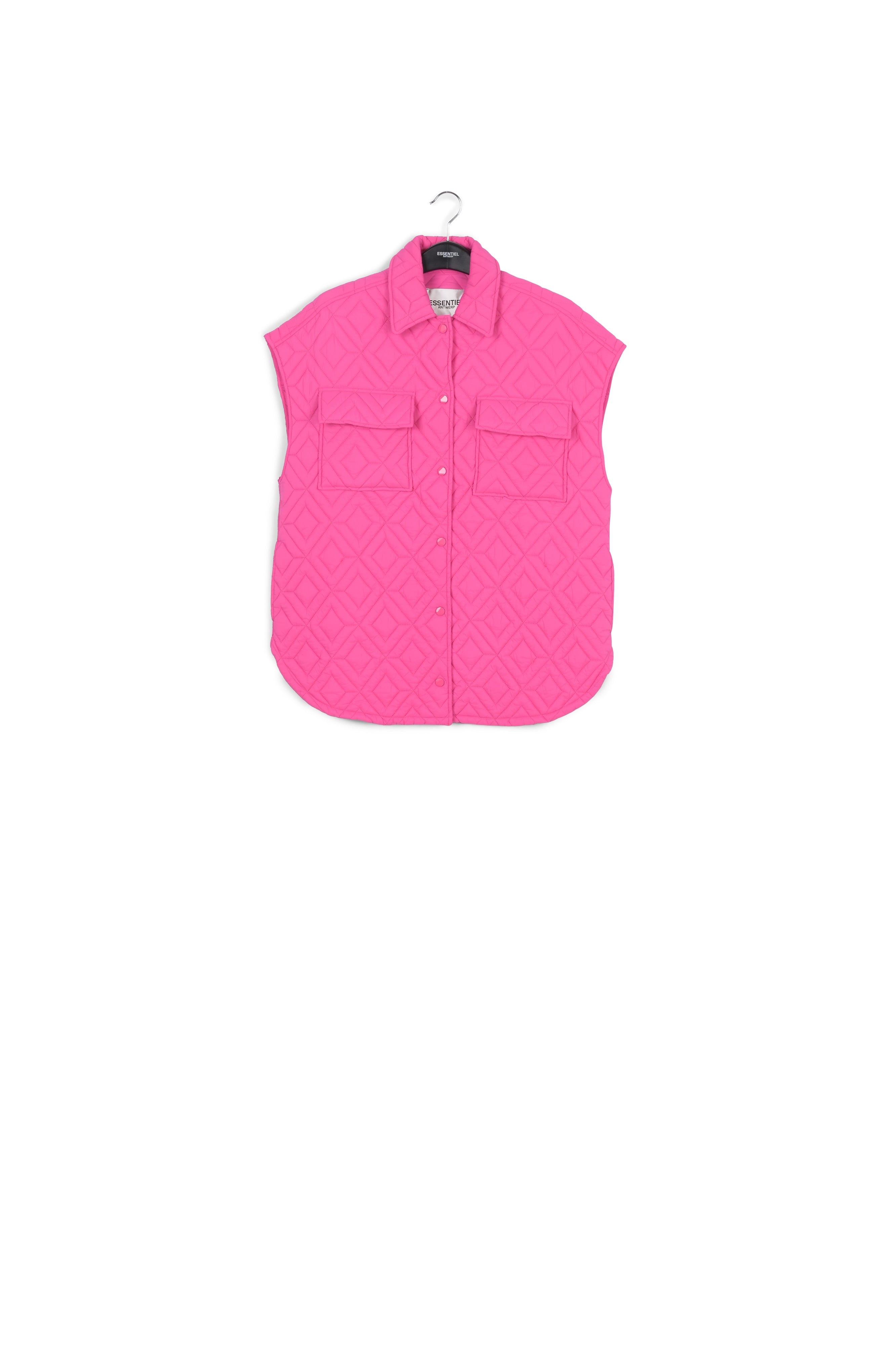 Fuchsia quilted vest RE—SSENTIEL | Essentiel second hand