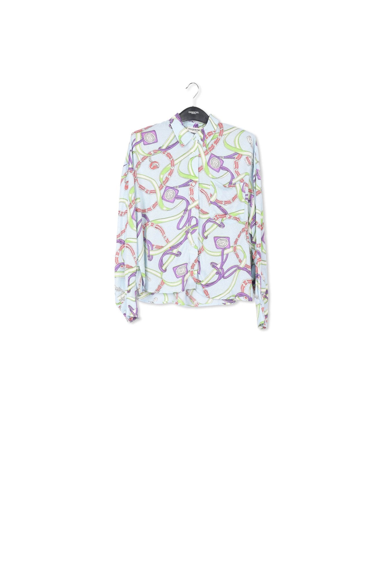 Lichtblauw hemd met wijde snit RE—SSENTIEL | Essentiel second hand