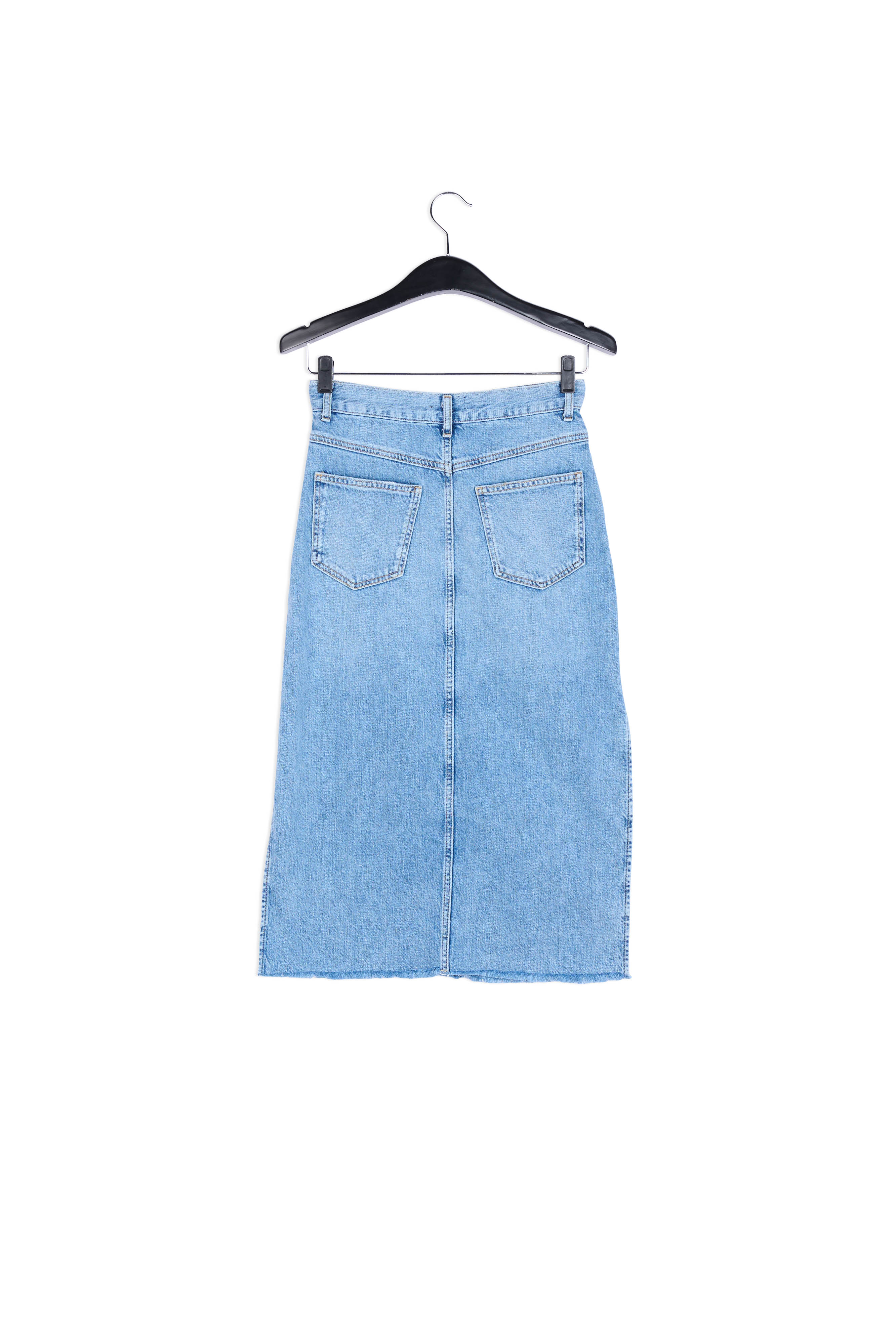 Dark blue denim pencil skirt RE—SSENTIEL | Essentiel second hand