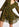 Kaki mini-jurk met luipaardprint Faume - seconde main