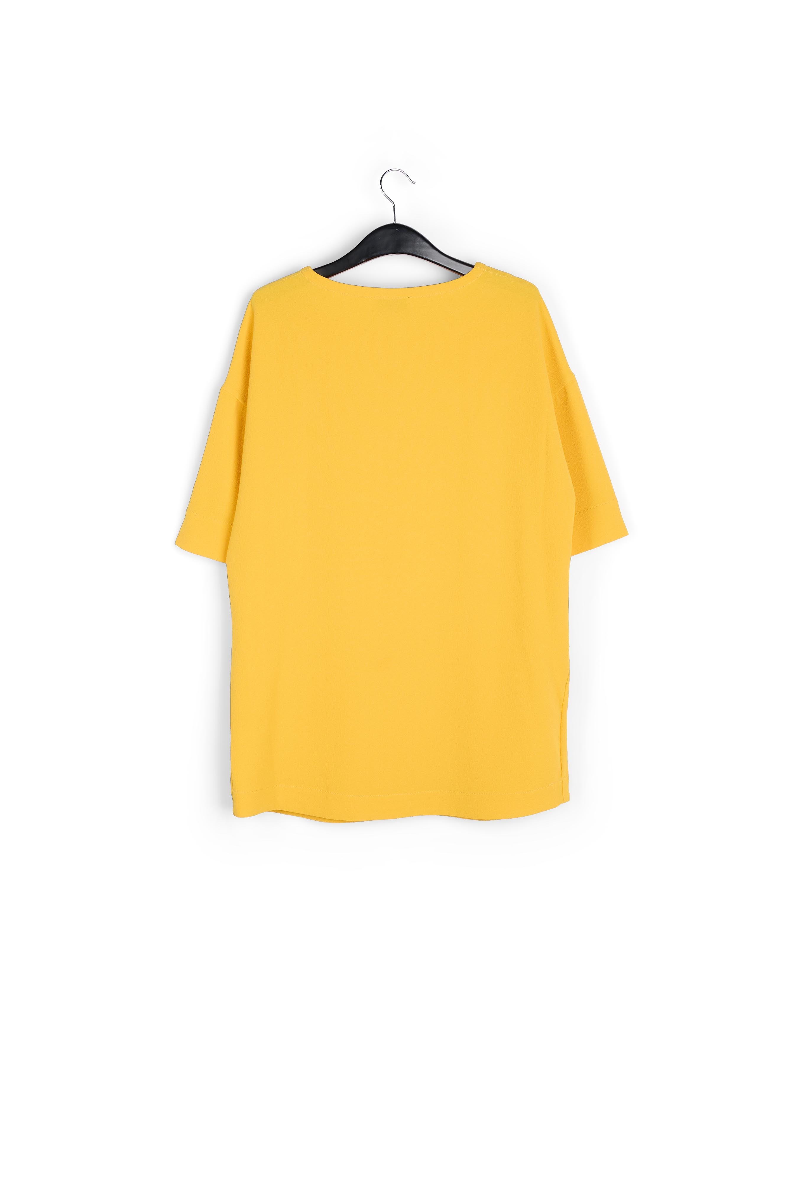 Yellow straight cut mini dress RE—SSENTIEL | Essentiel second hand