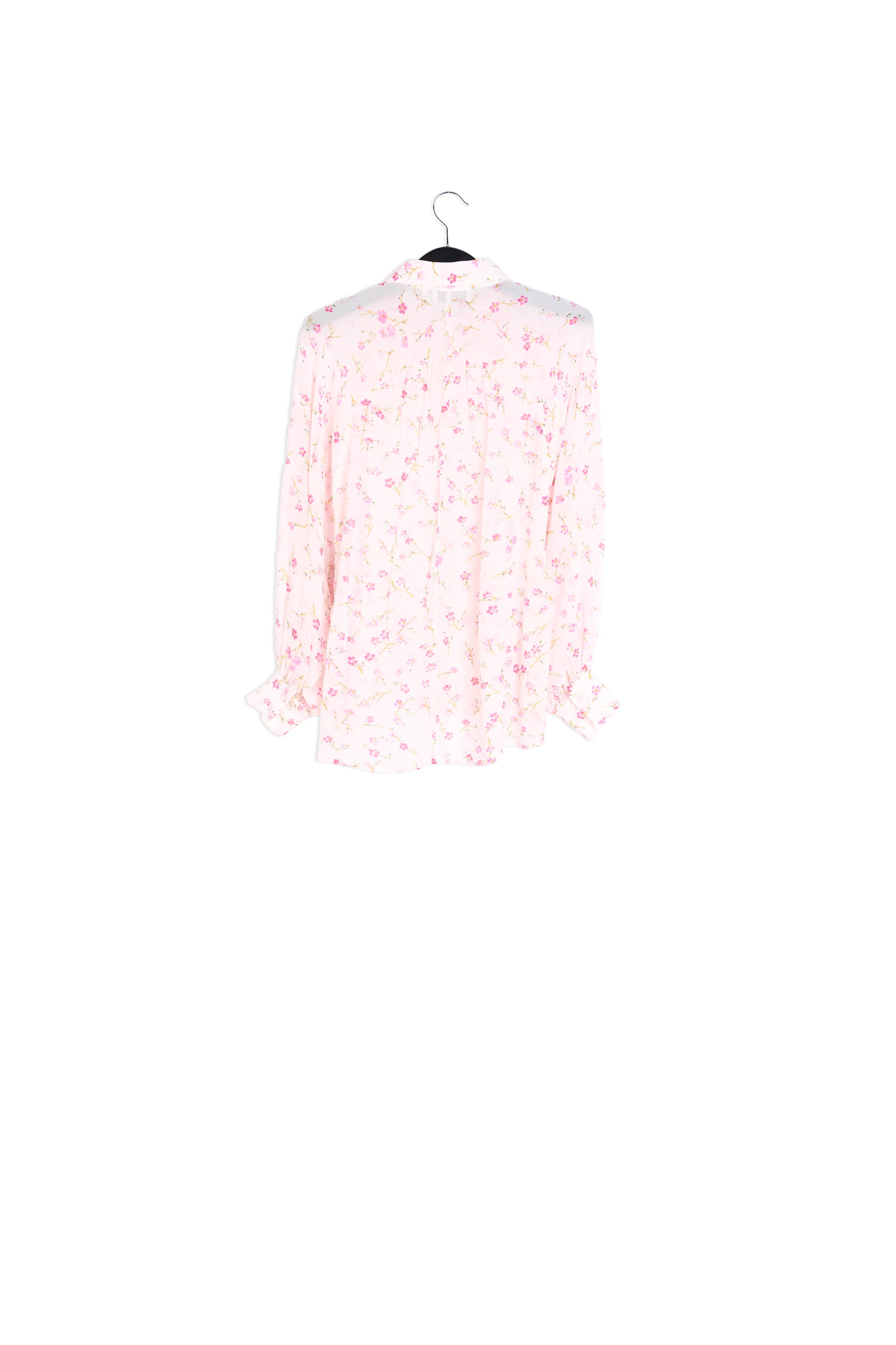 Off white floral-print oversized blouse RE—SSENTIEL | Essentiel second hand