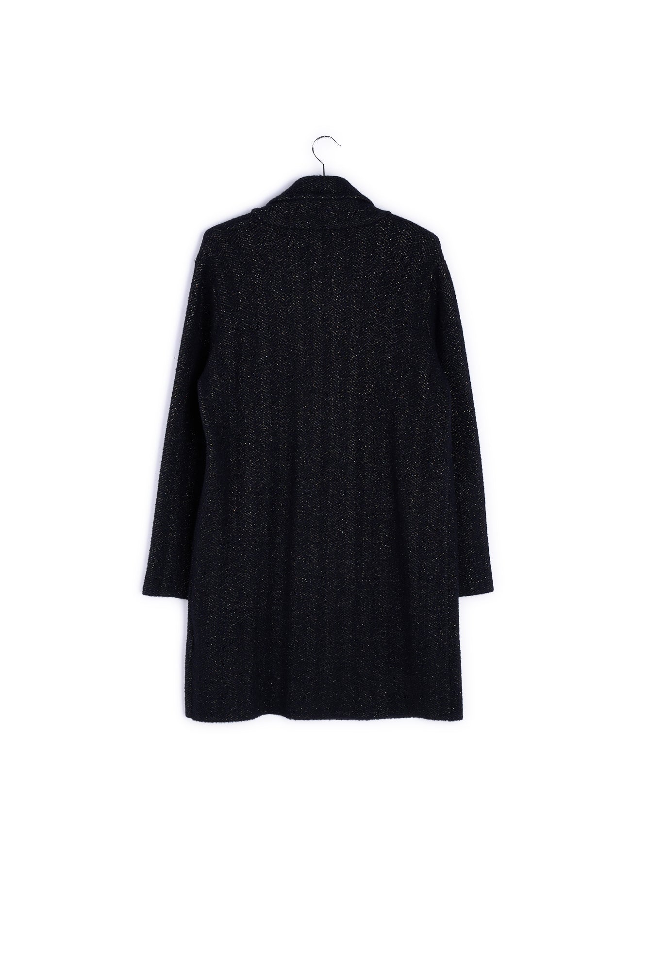 Black knitted coat RE—SSENTIEL | Essentiel second hand