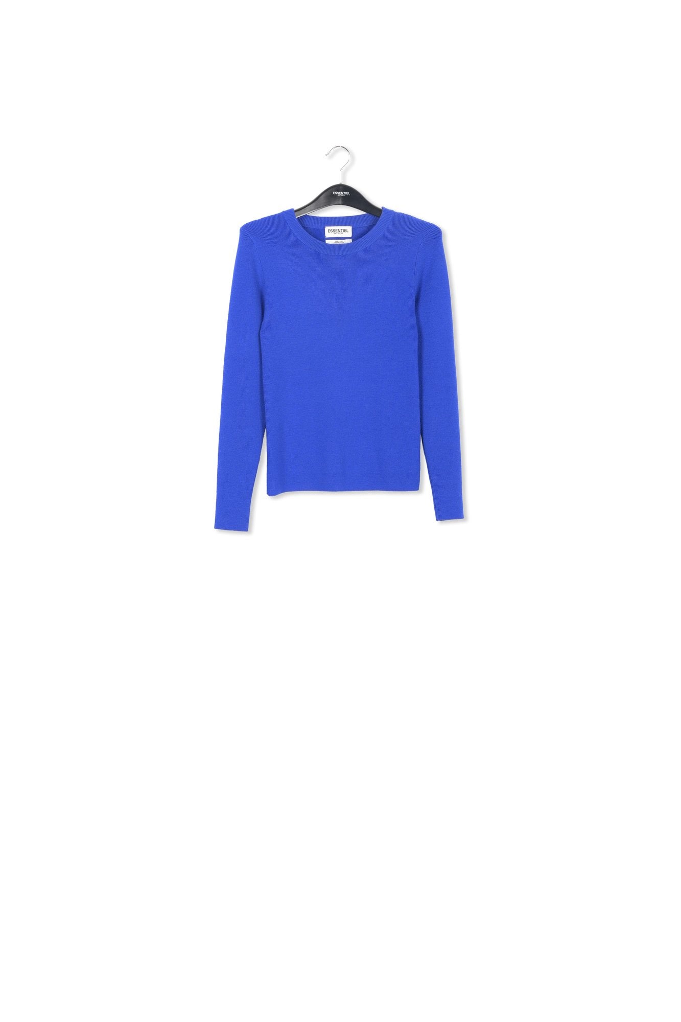 Dark blue rib-knitted sweater RE—SSENTIEL | Essentiel second hand