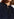 Dark blue ruffled oversized dress Faume - seconde main