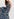 Dark blue floral-print halterneck maxi dress Faume - seconde main