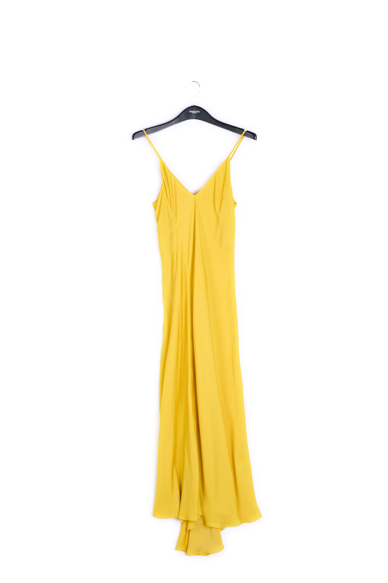 Yellow maxi-length slip dress RE—SSENTIEL | Essentiel second hand