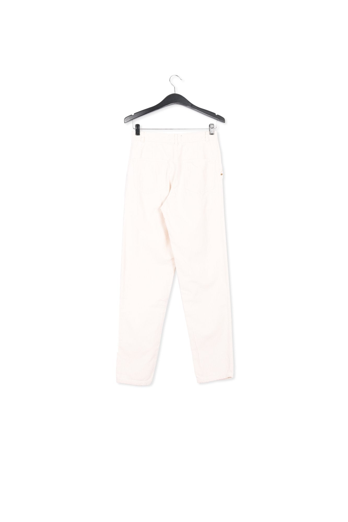 Off-white cotton-corduroy pants RE—SSENTIEL | Essentiel second hand