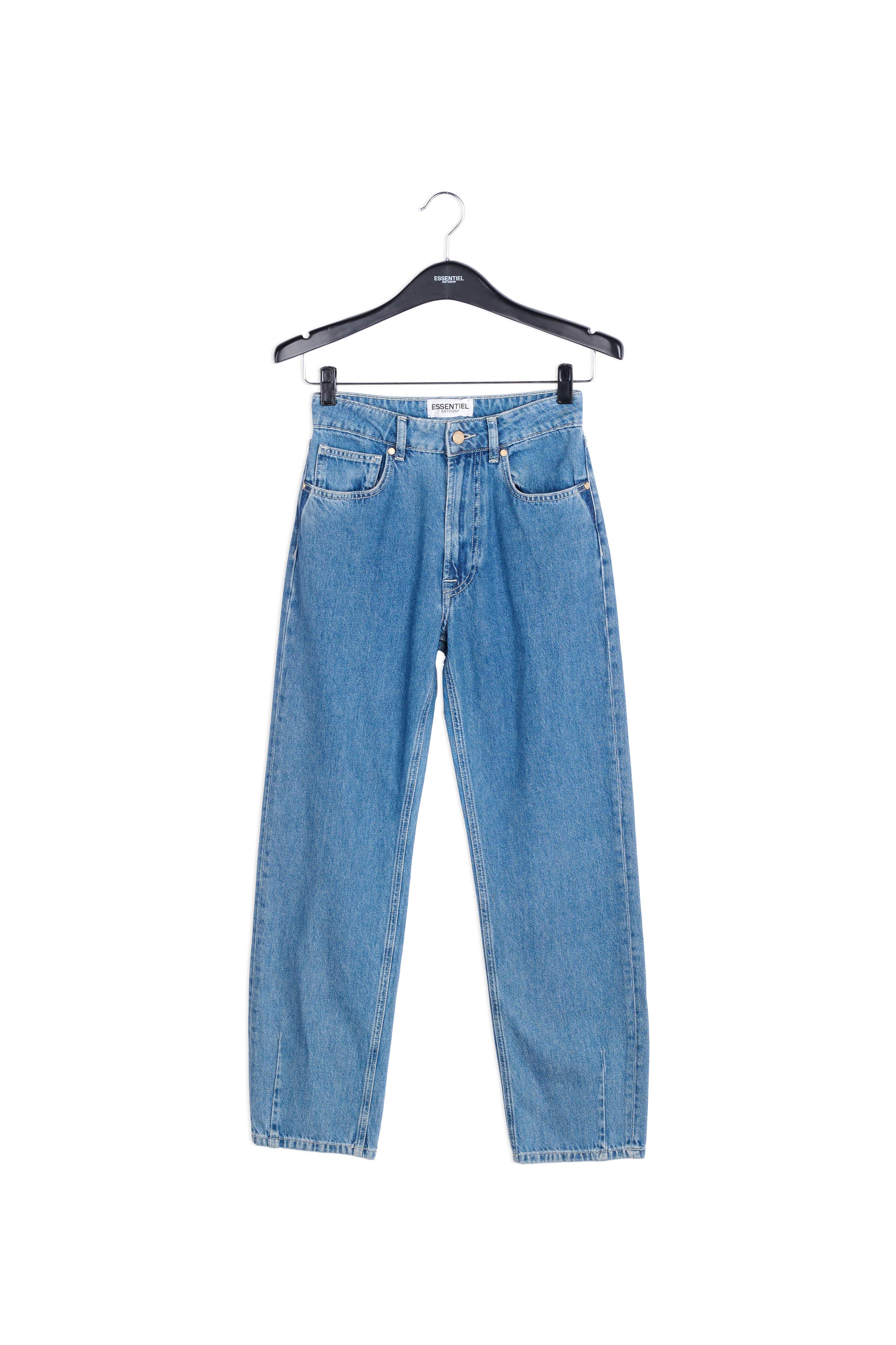 Cropped high-rise blue jeans RE—SSENTIEL | Essentiel second hand