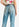 Cropped high-rise blue jeans Faume - seconde main