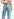 Cropped high-rise blue jeans Faume - seconde main