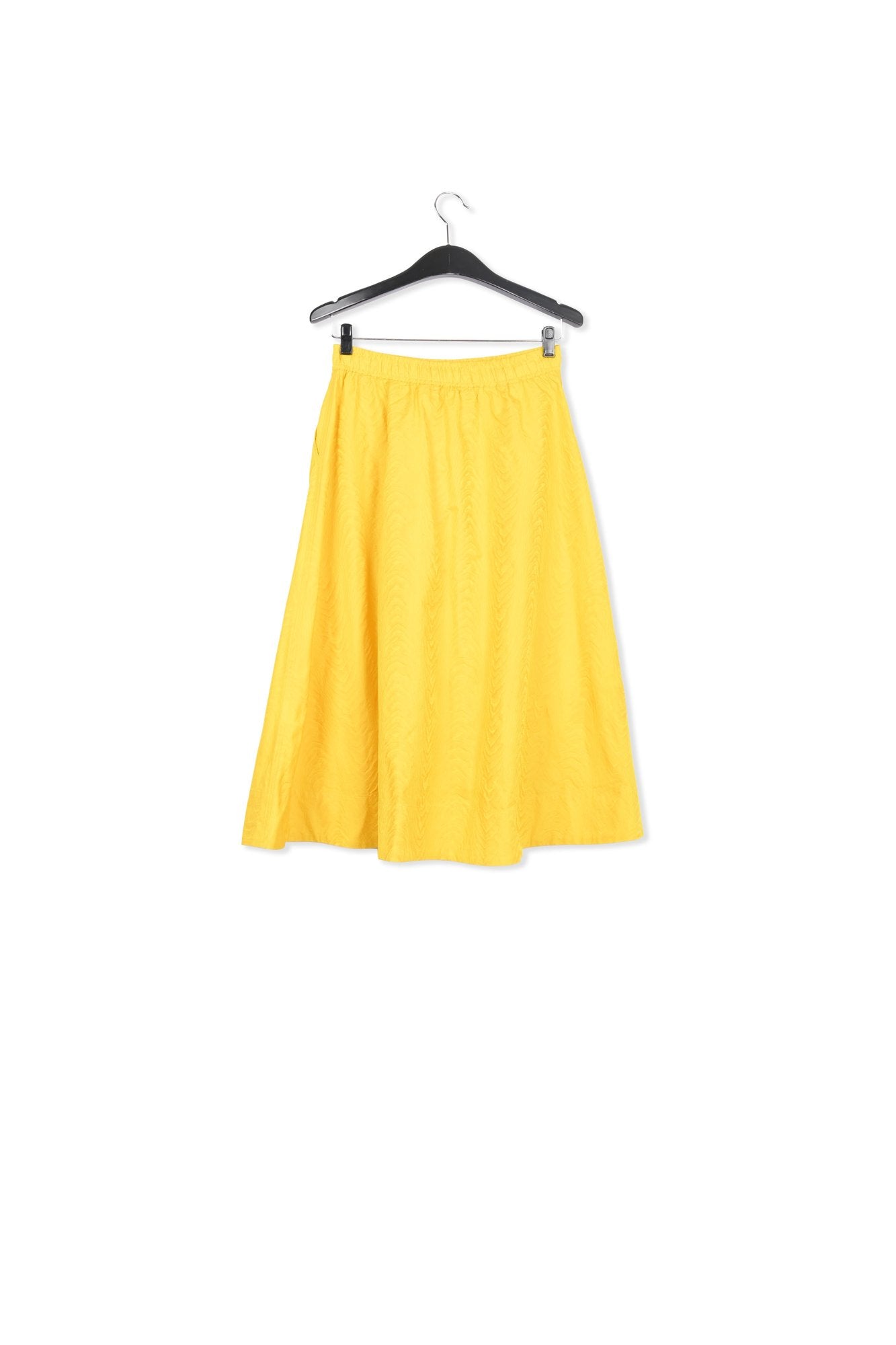 Yellow jacquard a-line skirt RE—SSENTIEL | Essentiel second hand